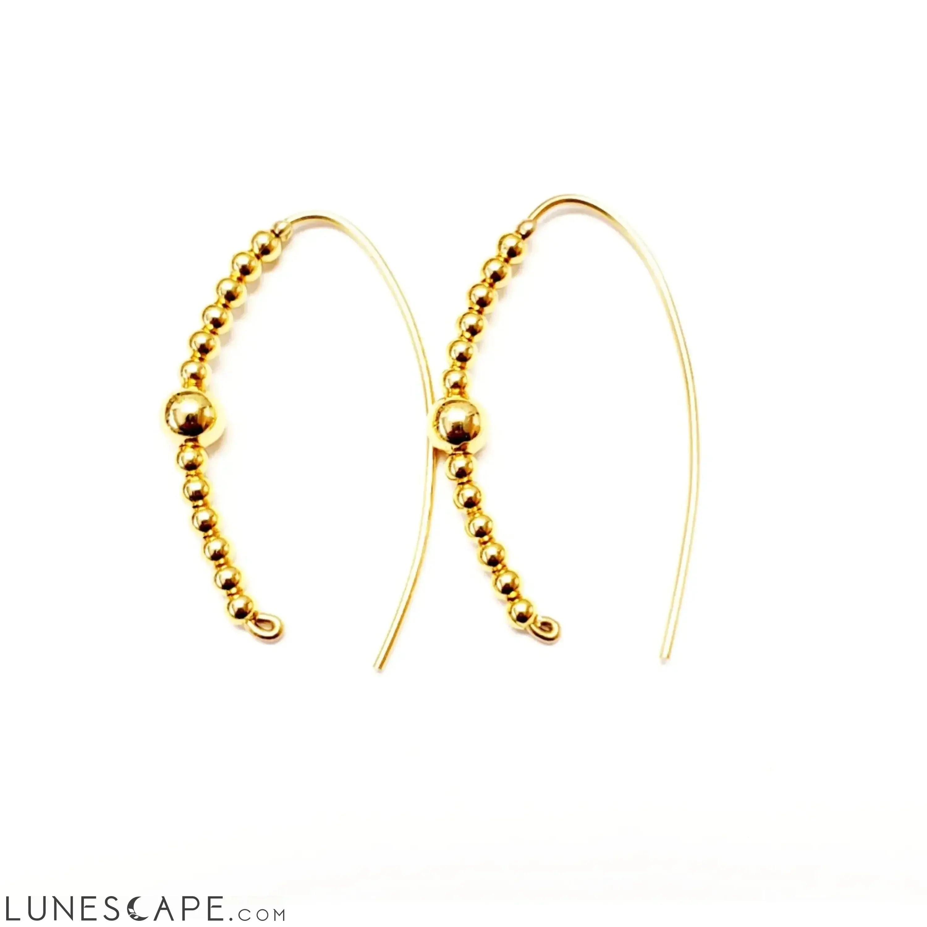 Gold Slider Hoops LUNESCAPE