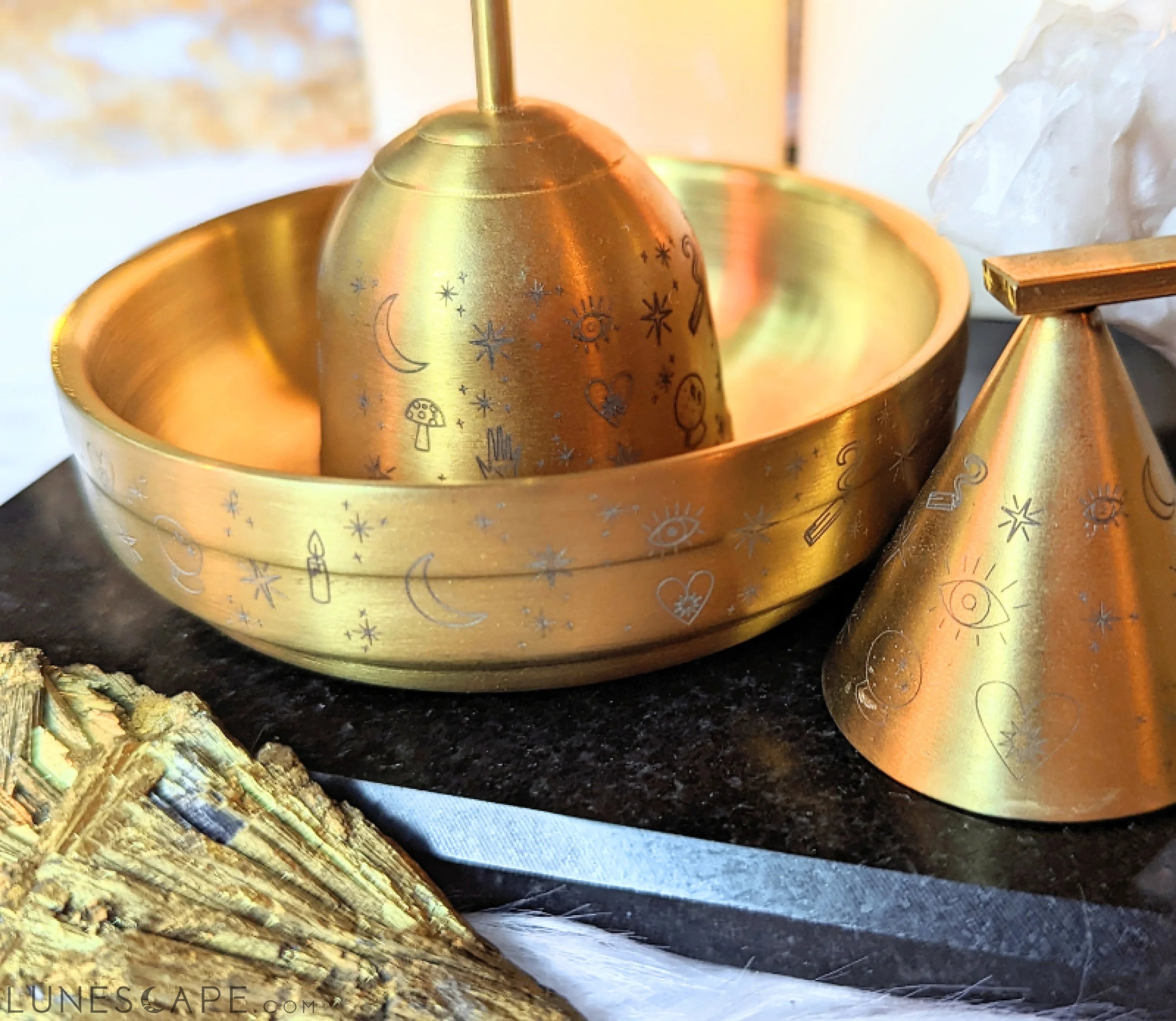 Golden Altar Bowl | Goddess Provisions LUNESCAPE