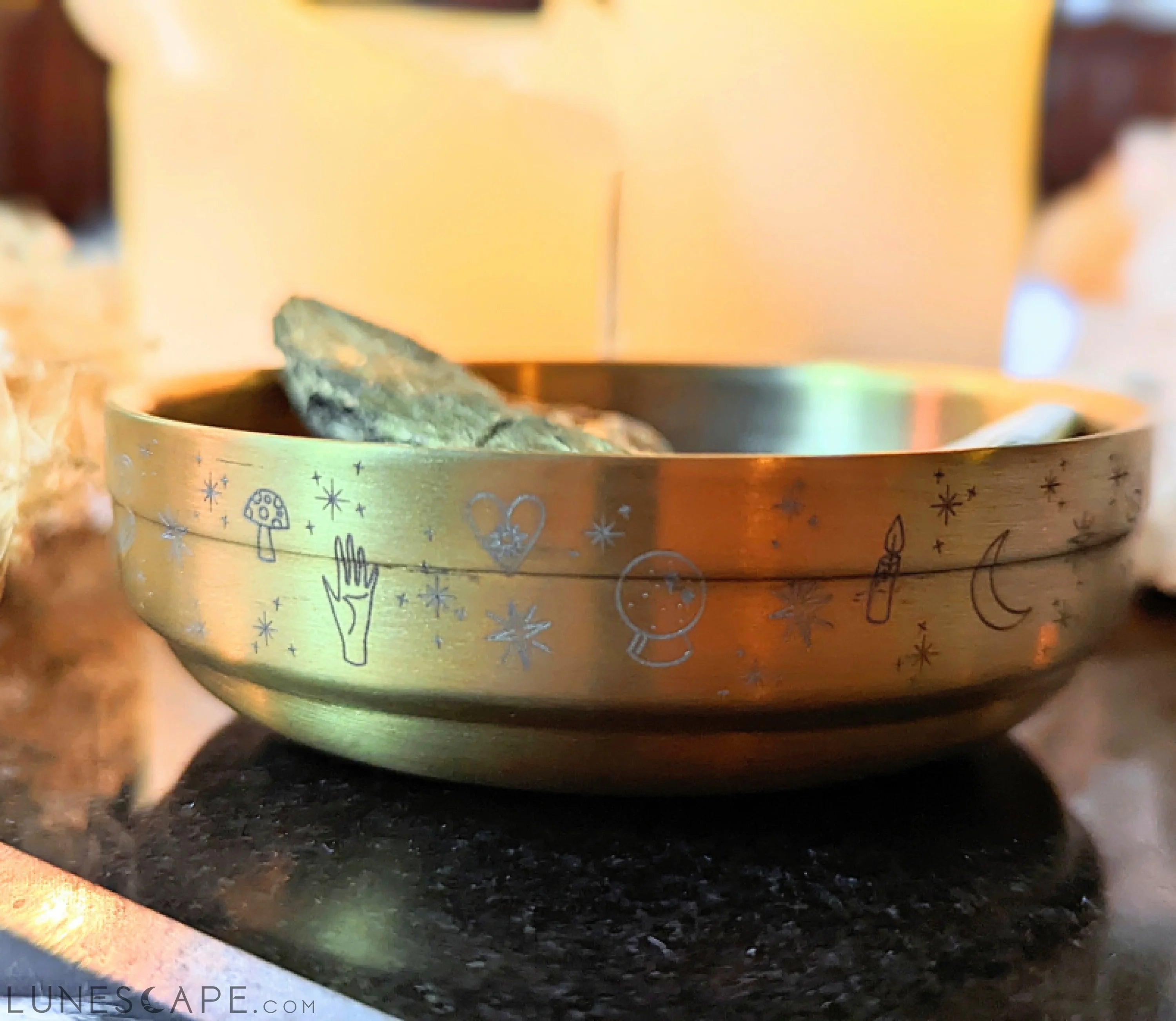 Golden Altar Bowl | Goddess Provisions LUNESCAPE