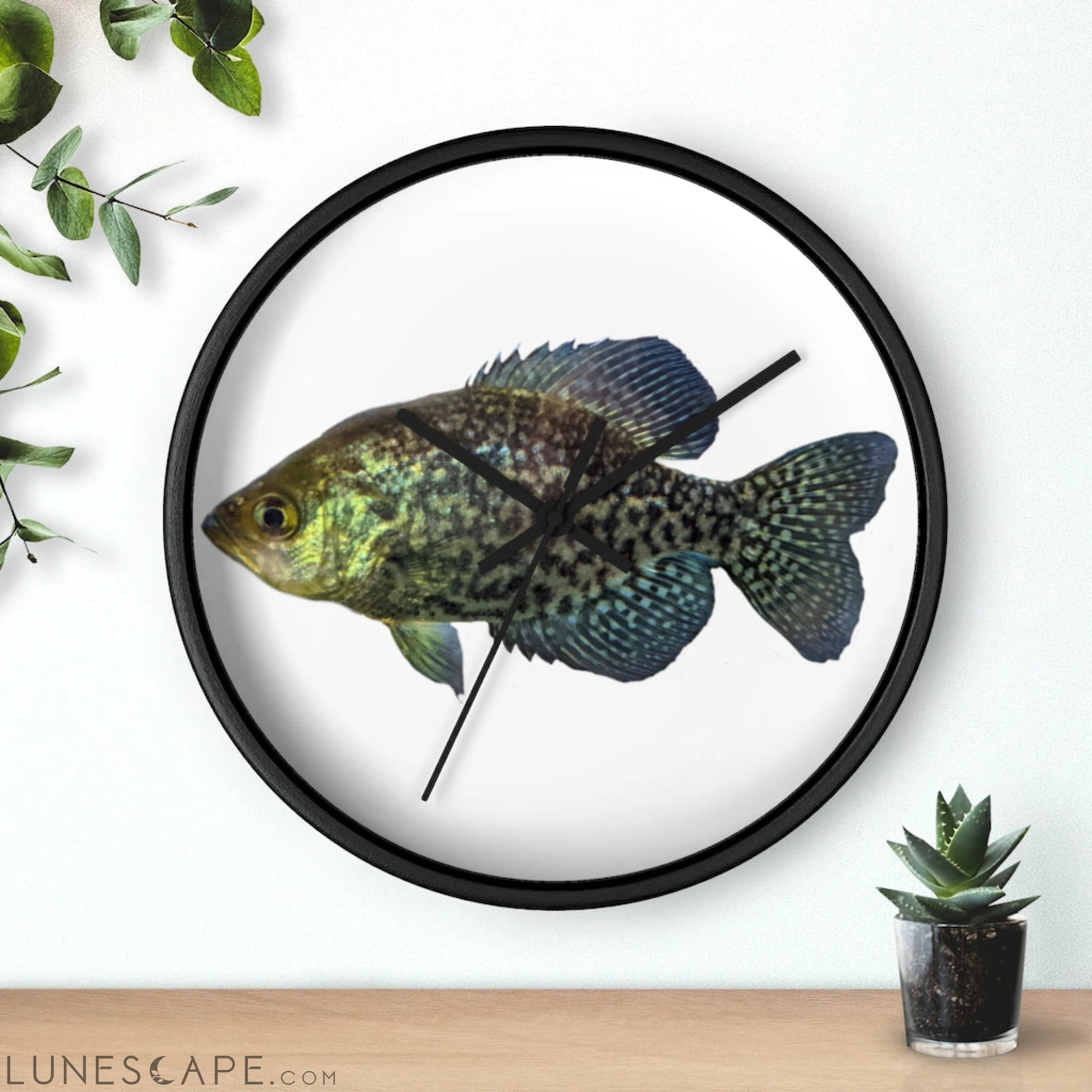 Golden Fish Wall clock LUNESCAPE