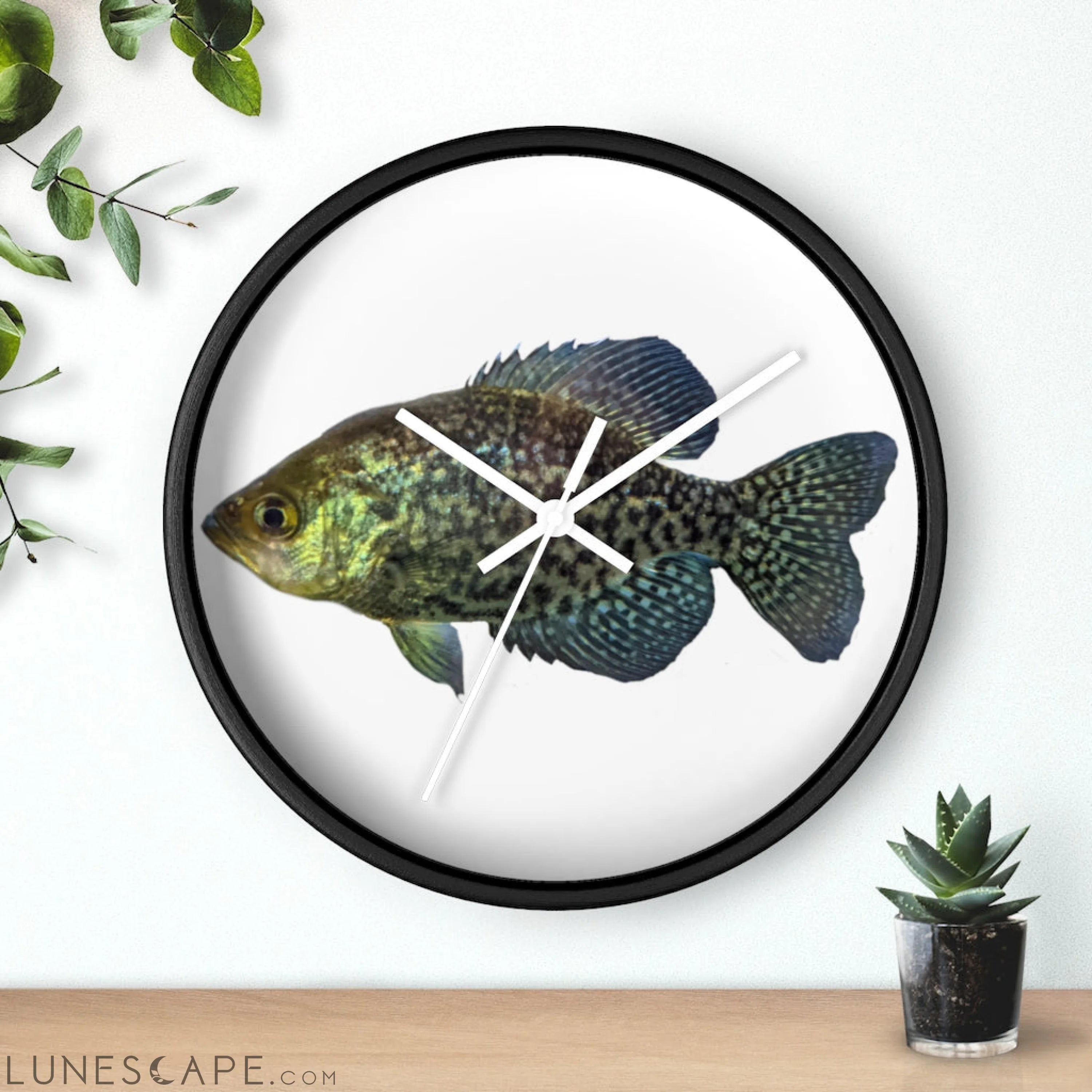 Golden Fish Wall clock LUNESCAPE