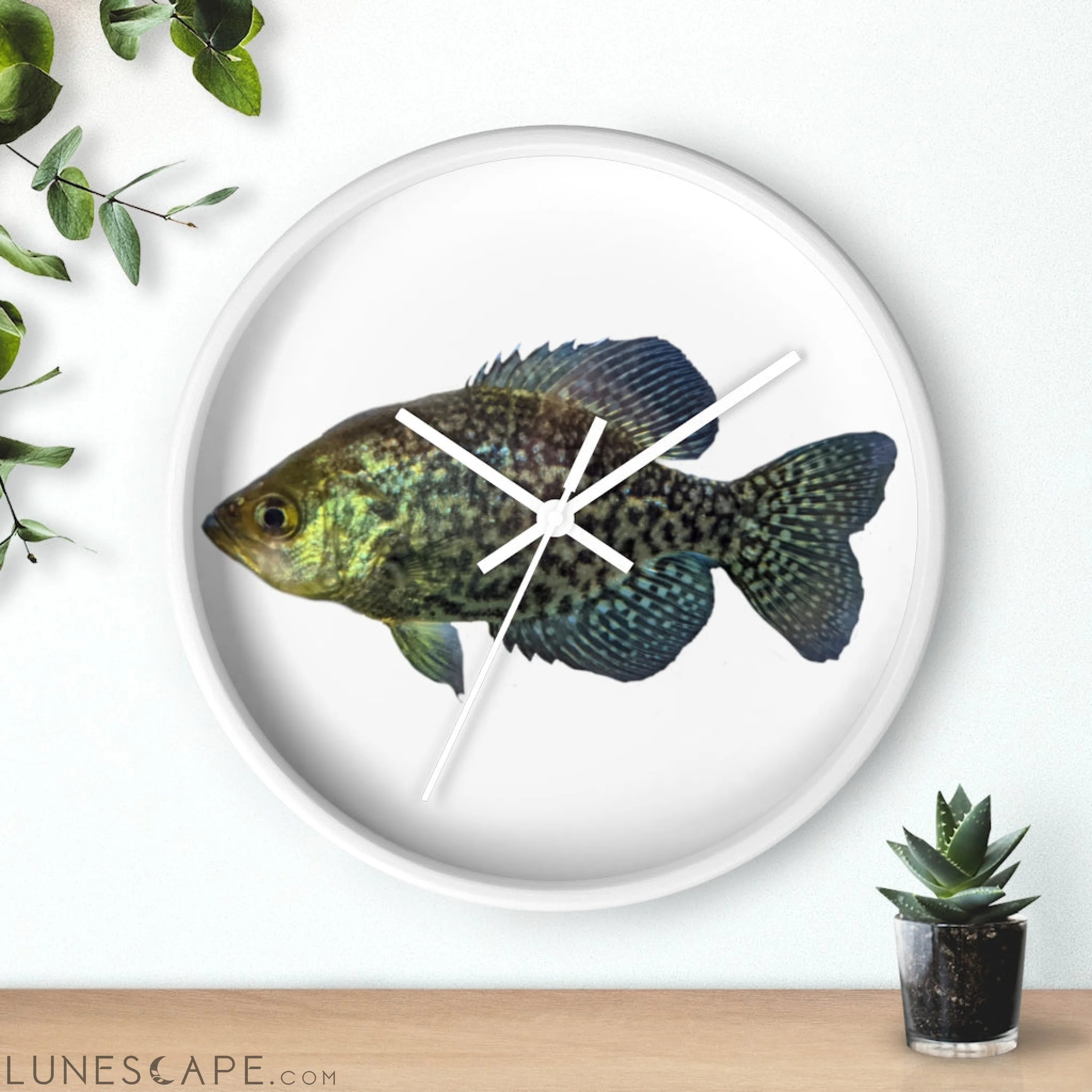 Golden Fish Wall clock LUNESCAPE
