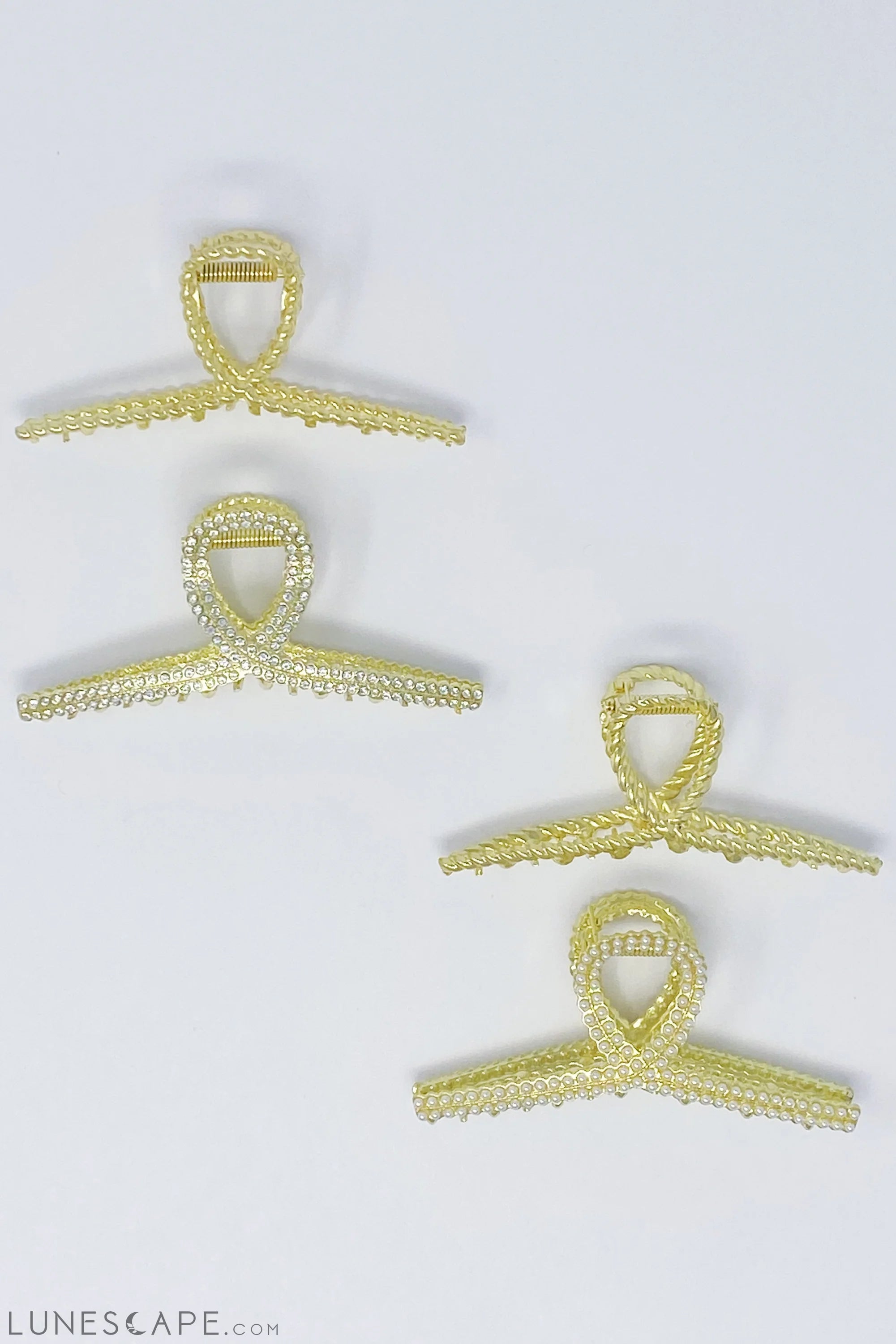 Golden Gem Hair Claw Set LUNESCAPE