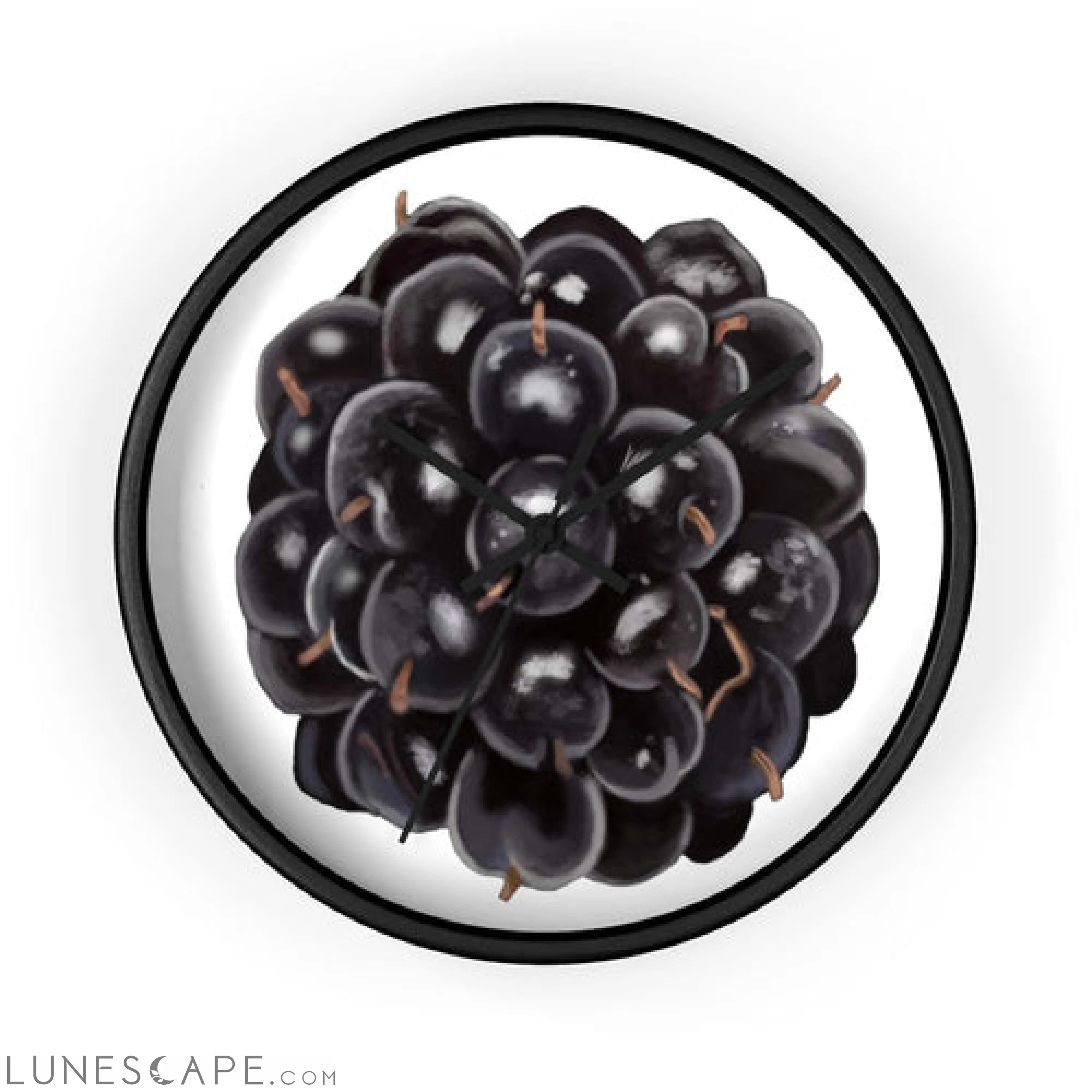 Grape Wall clock LUNESCAPE