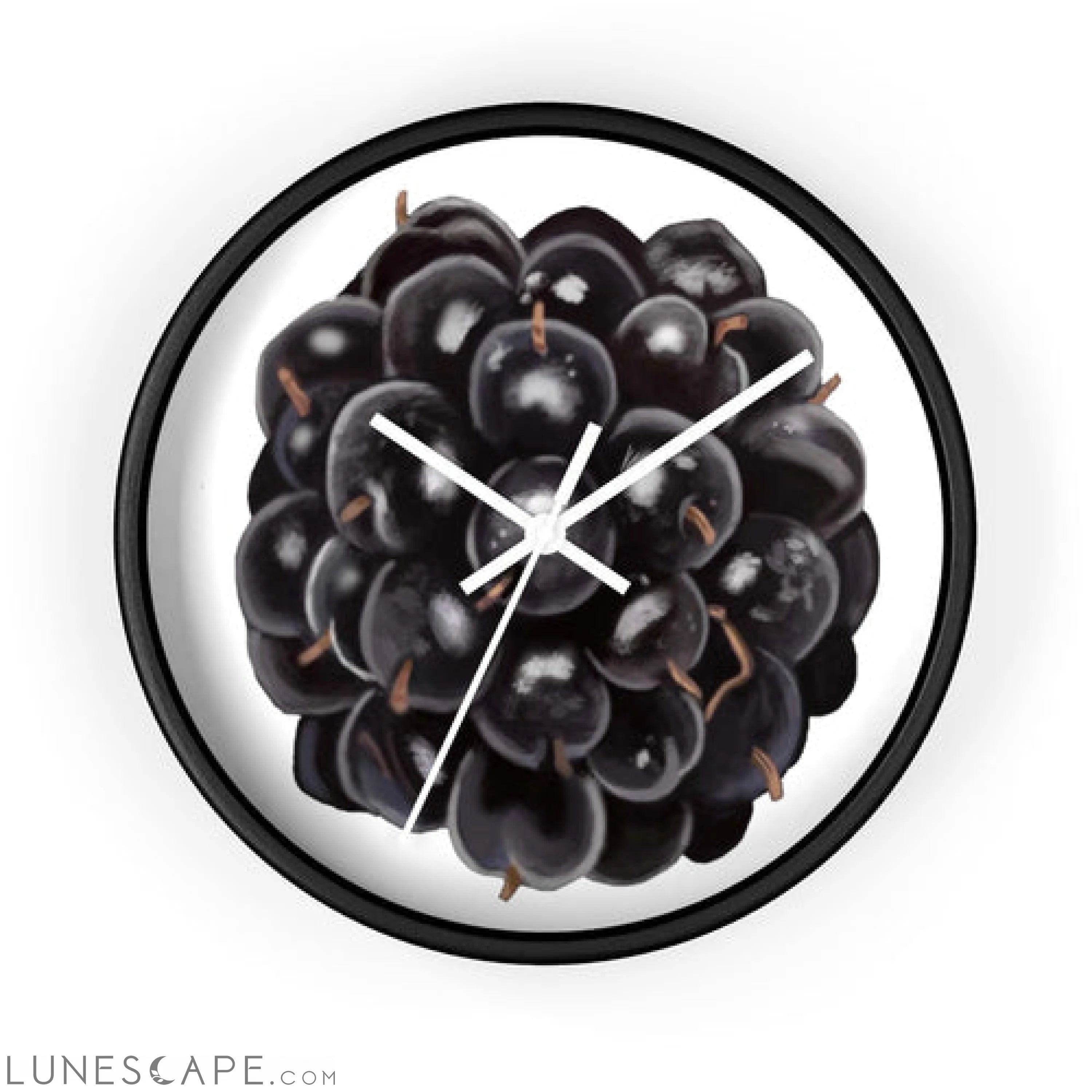 Grape Wall clock LUNESCAPE