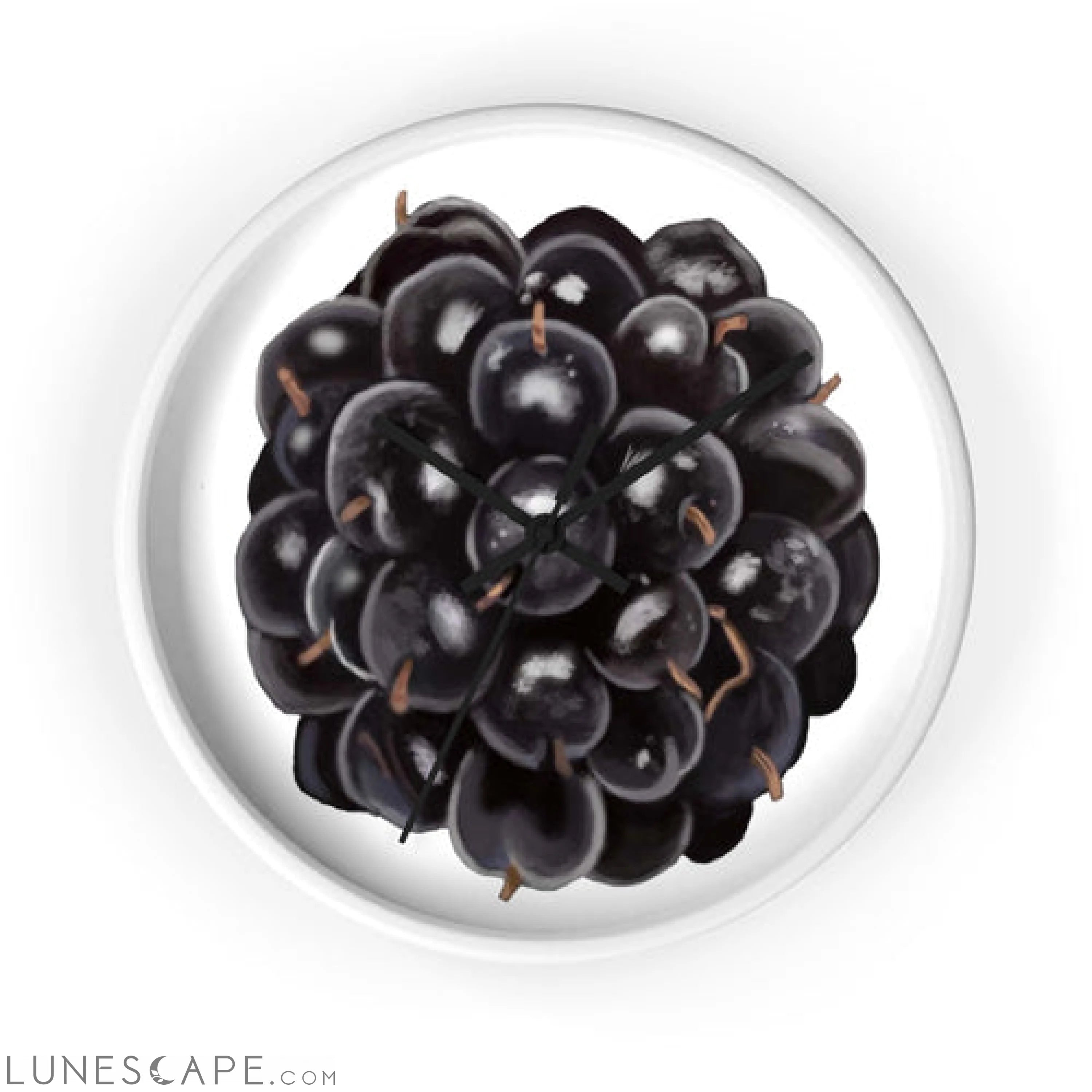Grape Wall clock LUNESCAPE