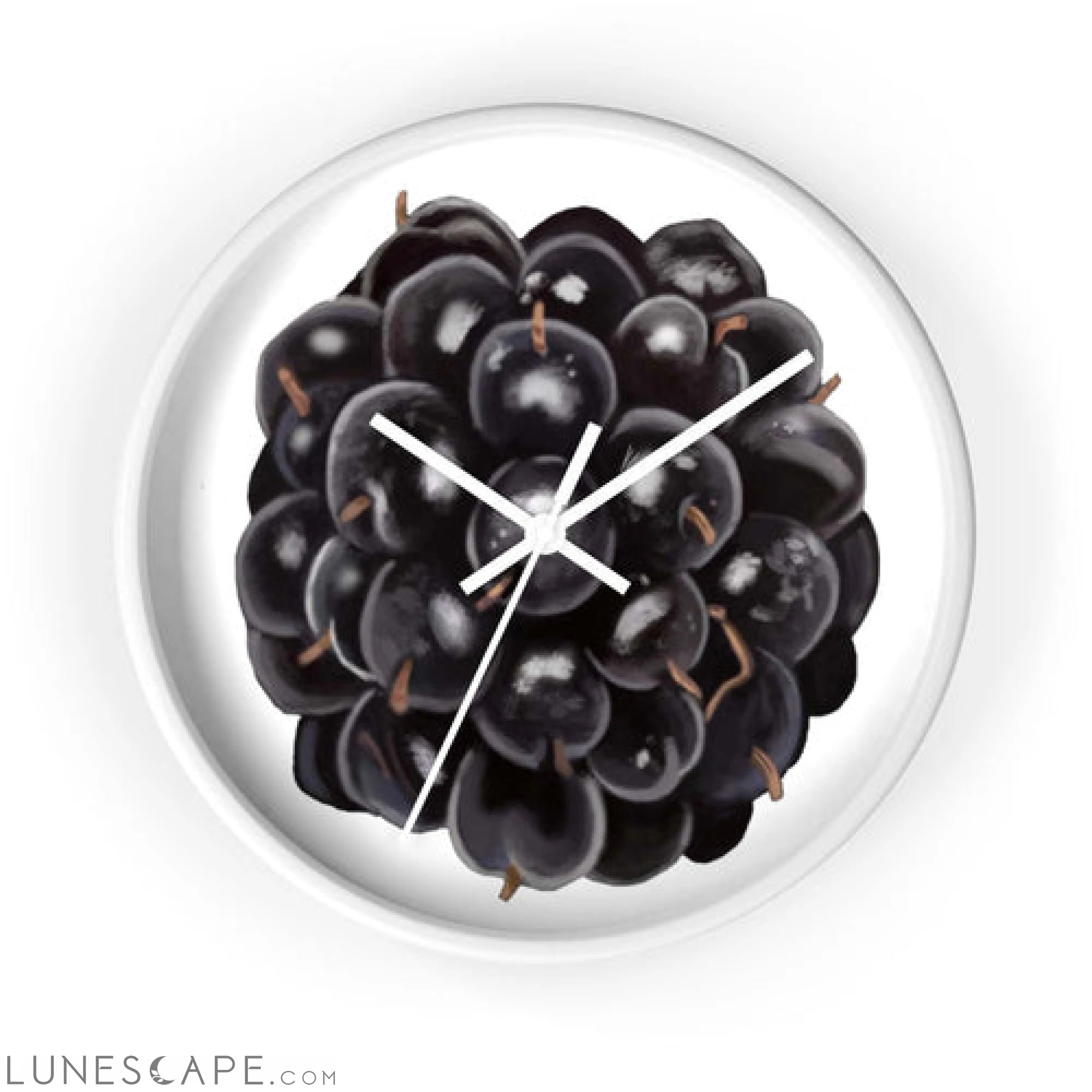 Grape Wall clock LUNESCAPE