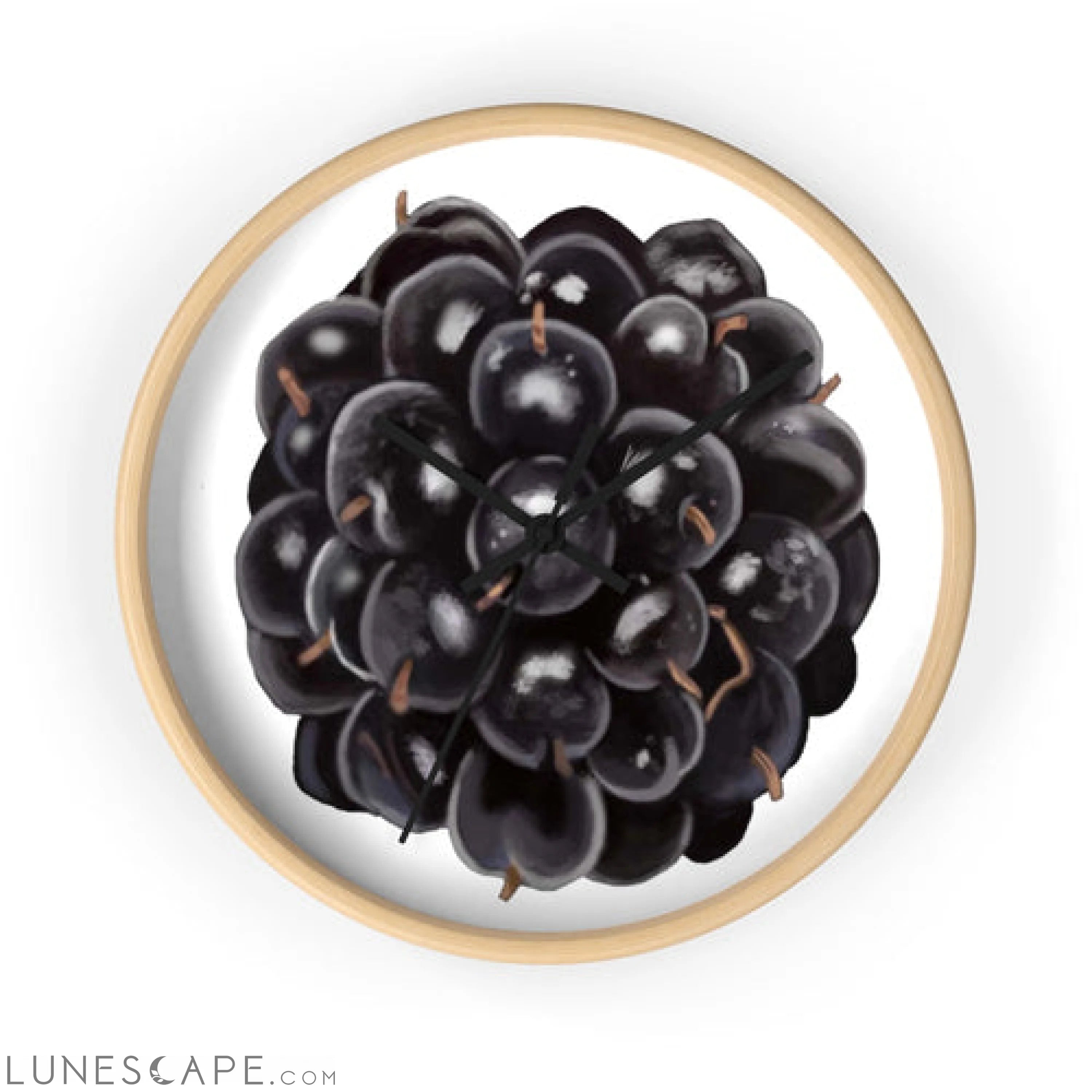 Grape Wall clock LUNESCAPE