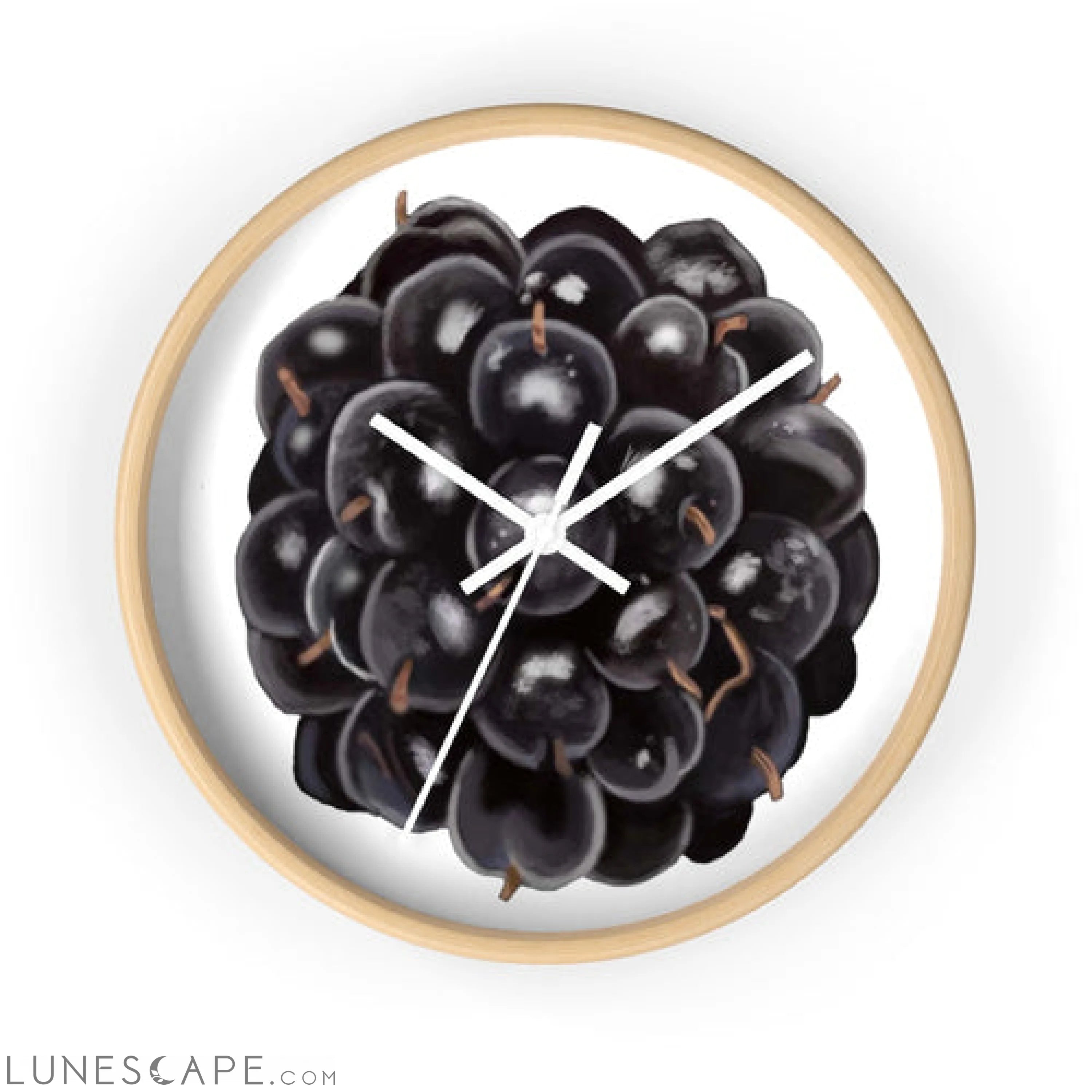 Grape Wall clock LUNESCAPE
