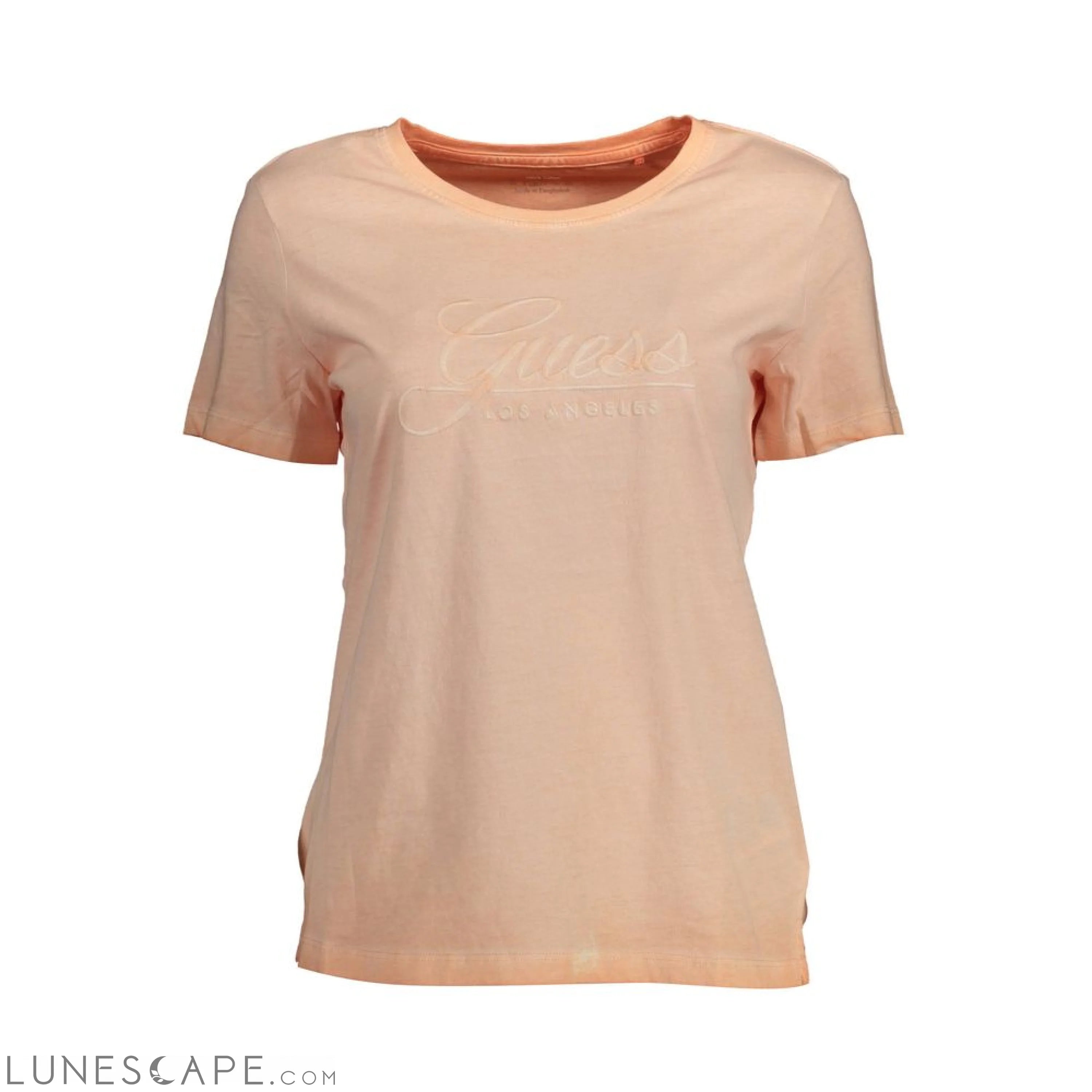 Guess Jeans Pink Cotton Women T-Shirt LUNESCAPE