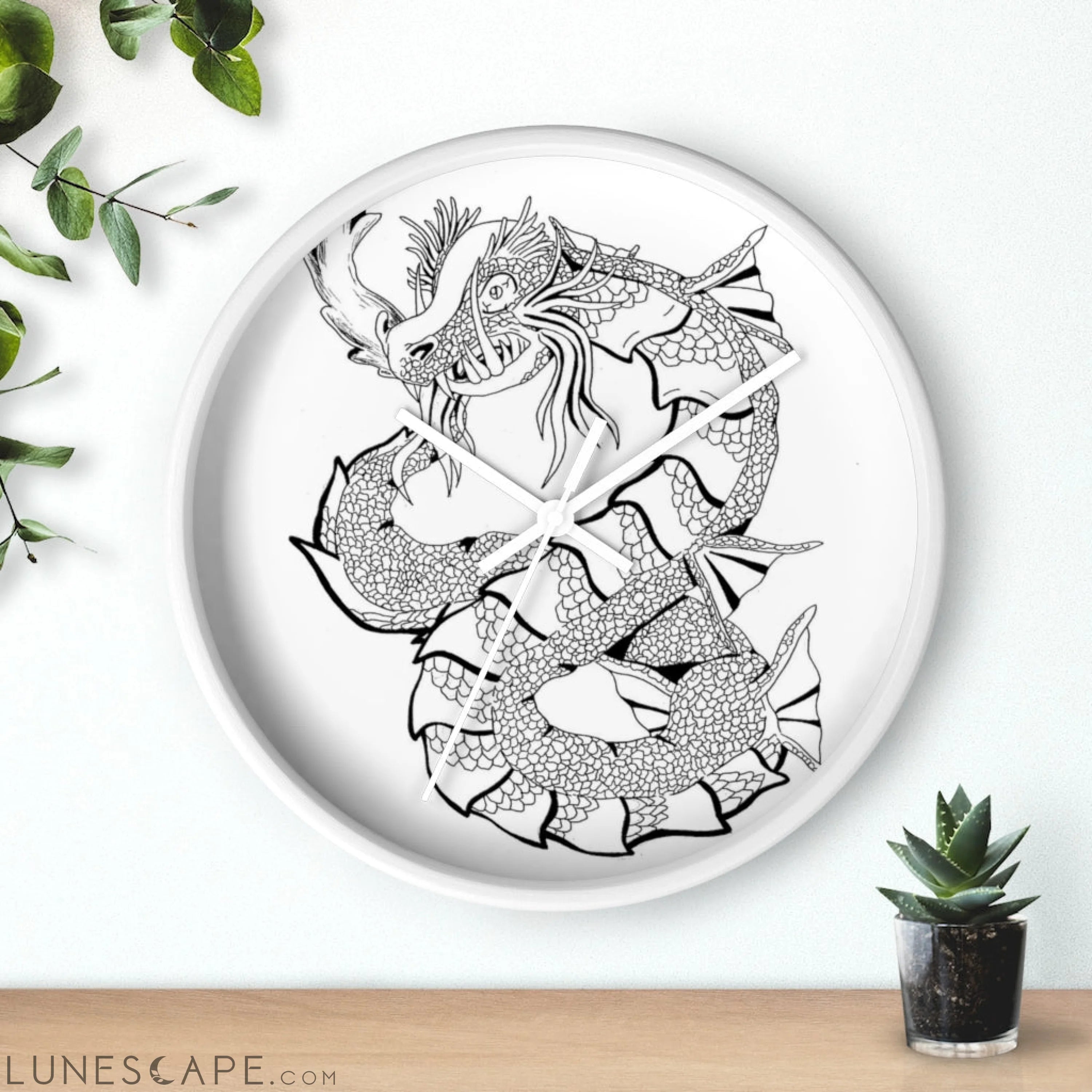 Gydraxis Wall clock LUNESCAPE