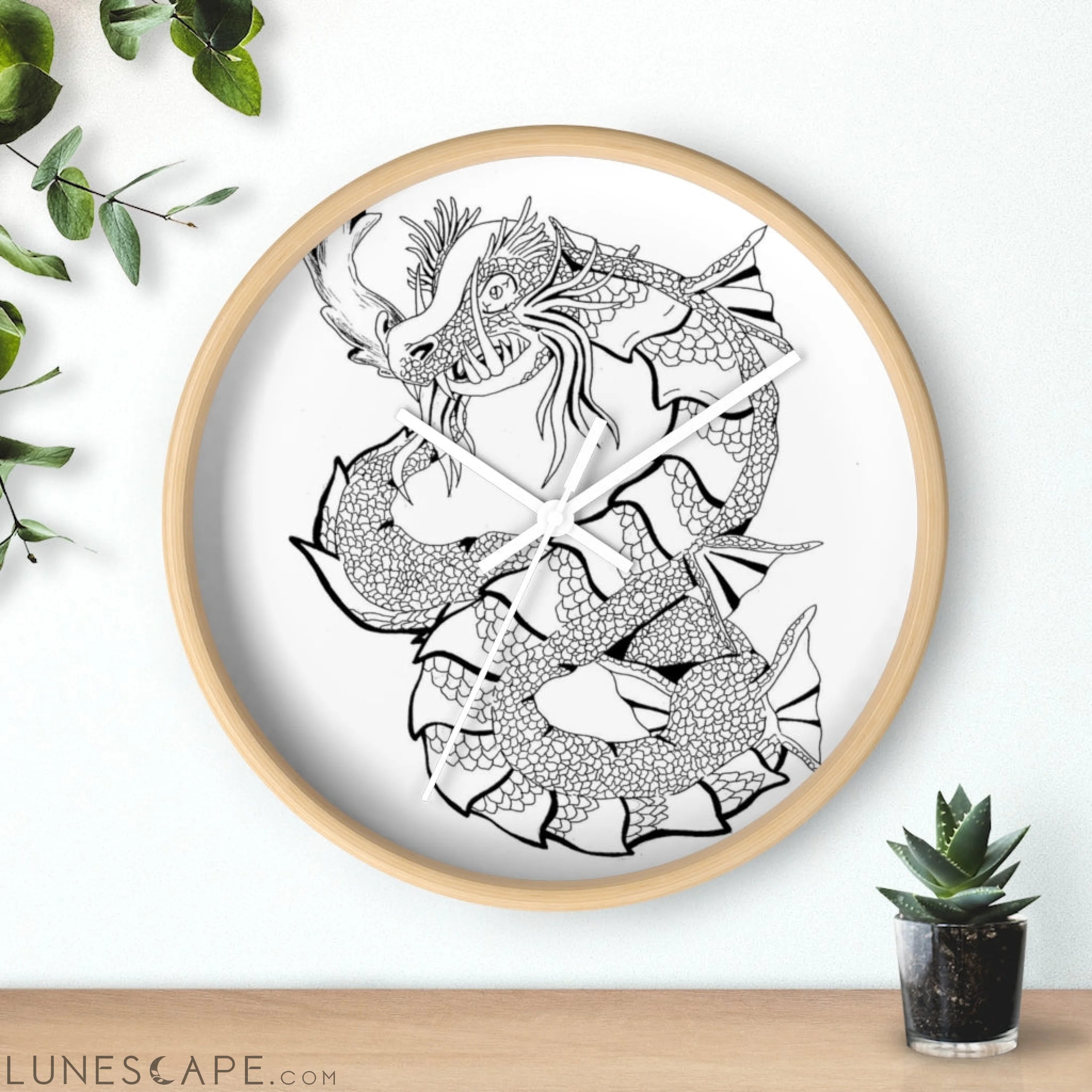 Gydraxis Wall clock LUNESCAPE