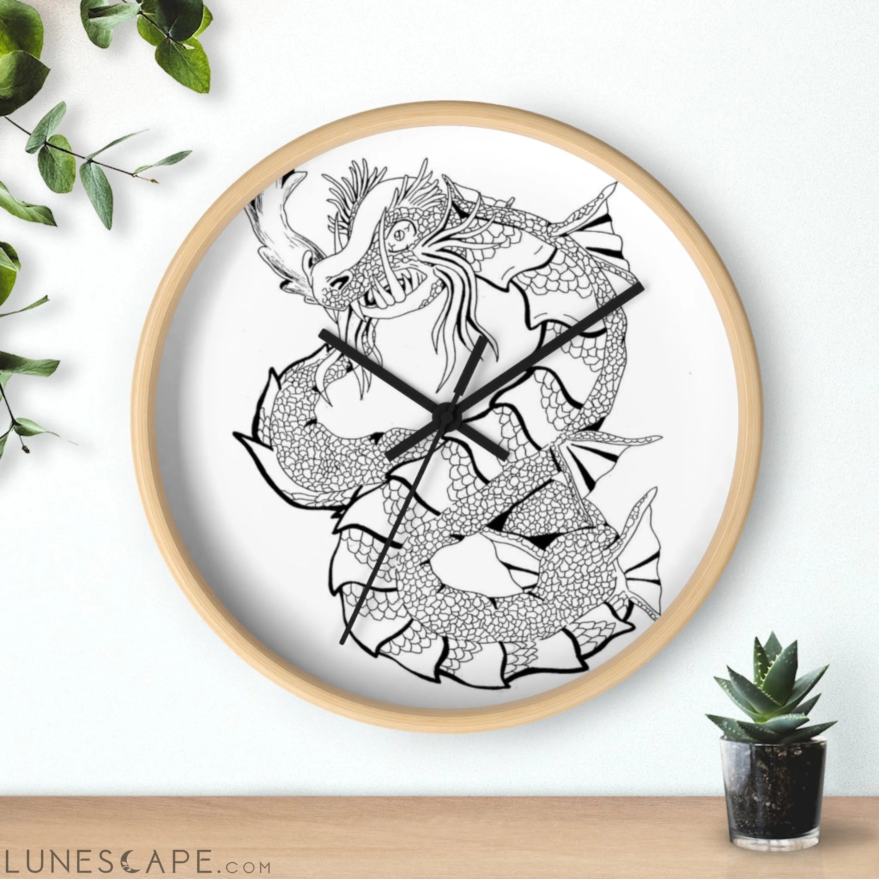 Gydraxis Wall clock LUNESCAPE