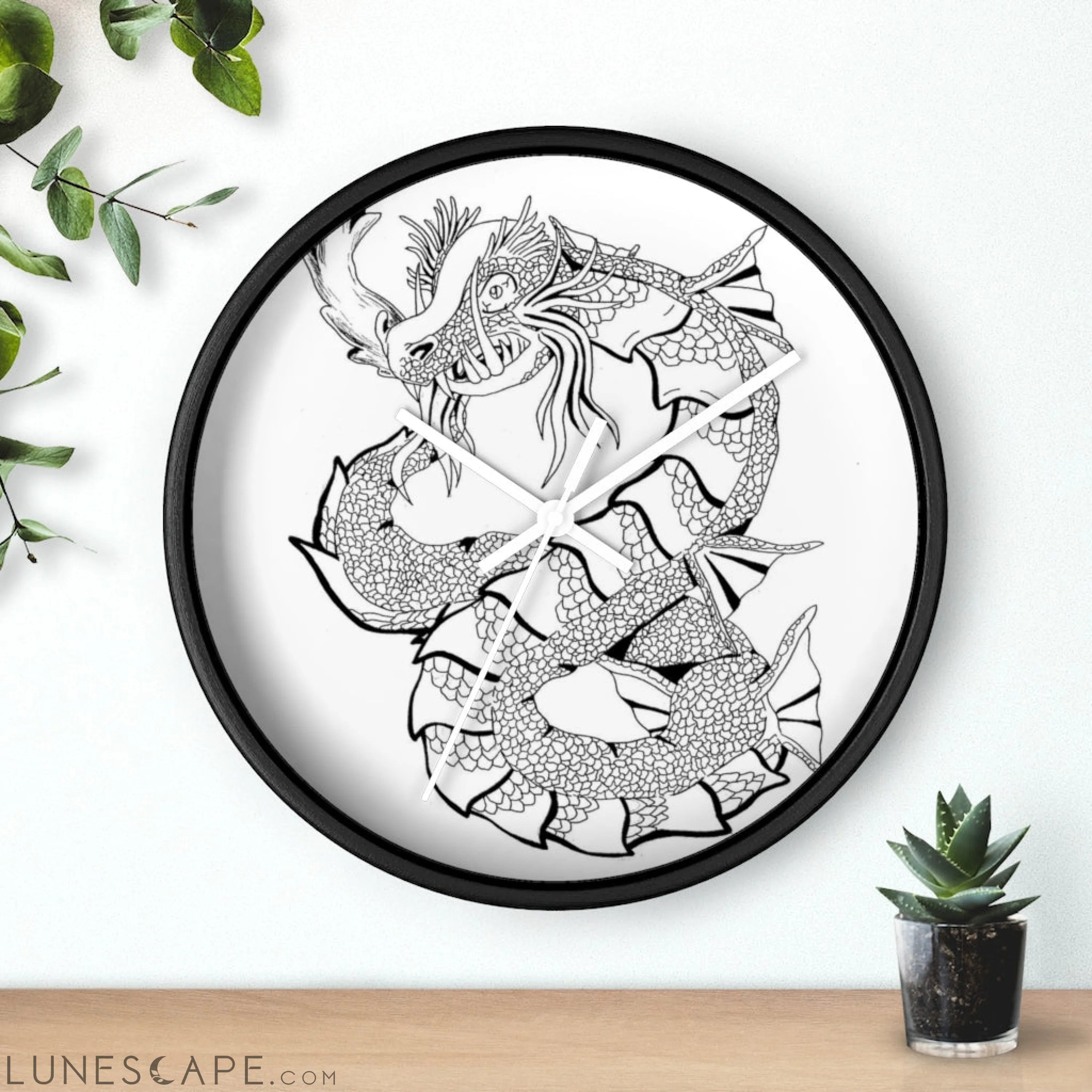 Gydraxis Wall clock LUNESCAPE