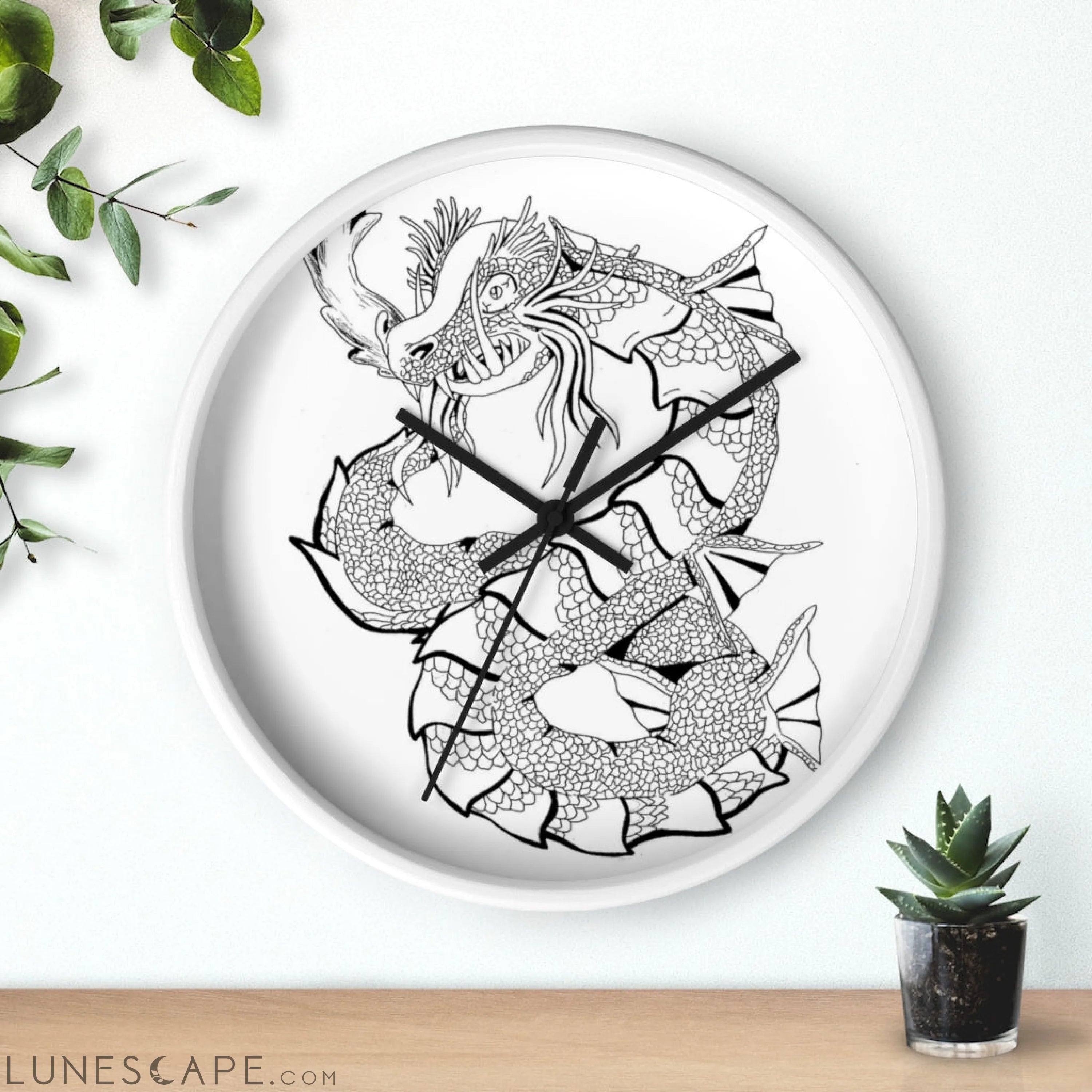 Gydraxis Wall clock LUNESCAPE