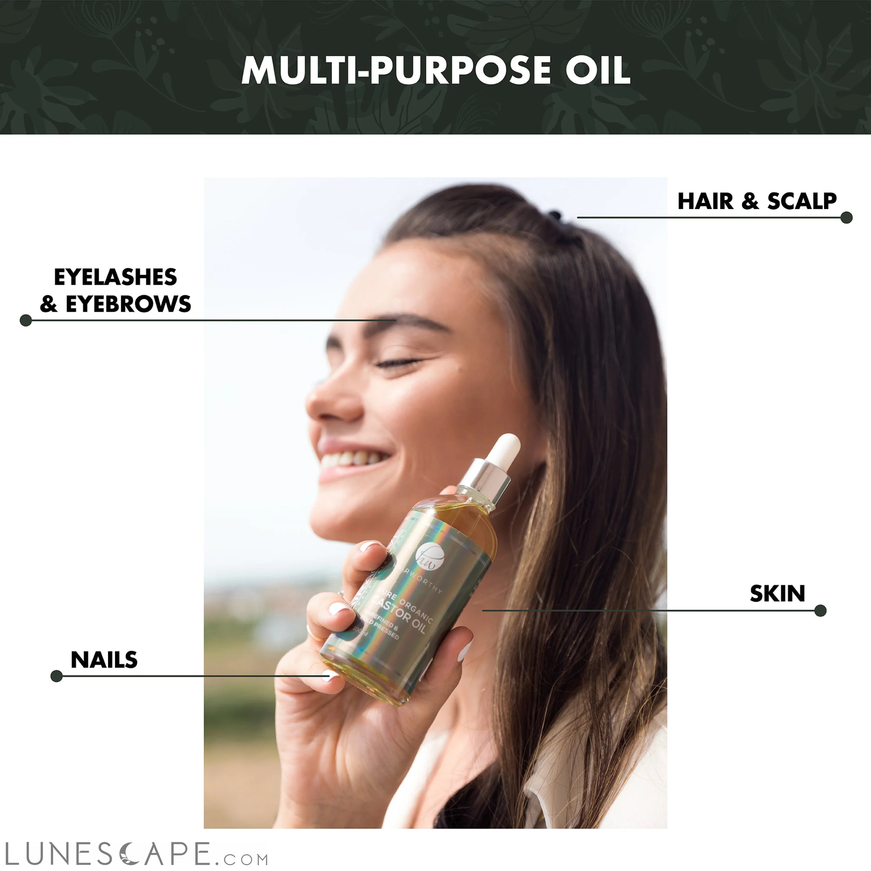 Hairworthy Hairactive Castor oil LUNESCAPE