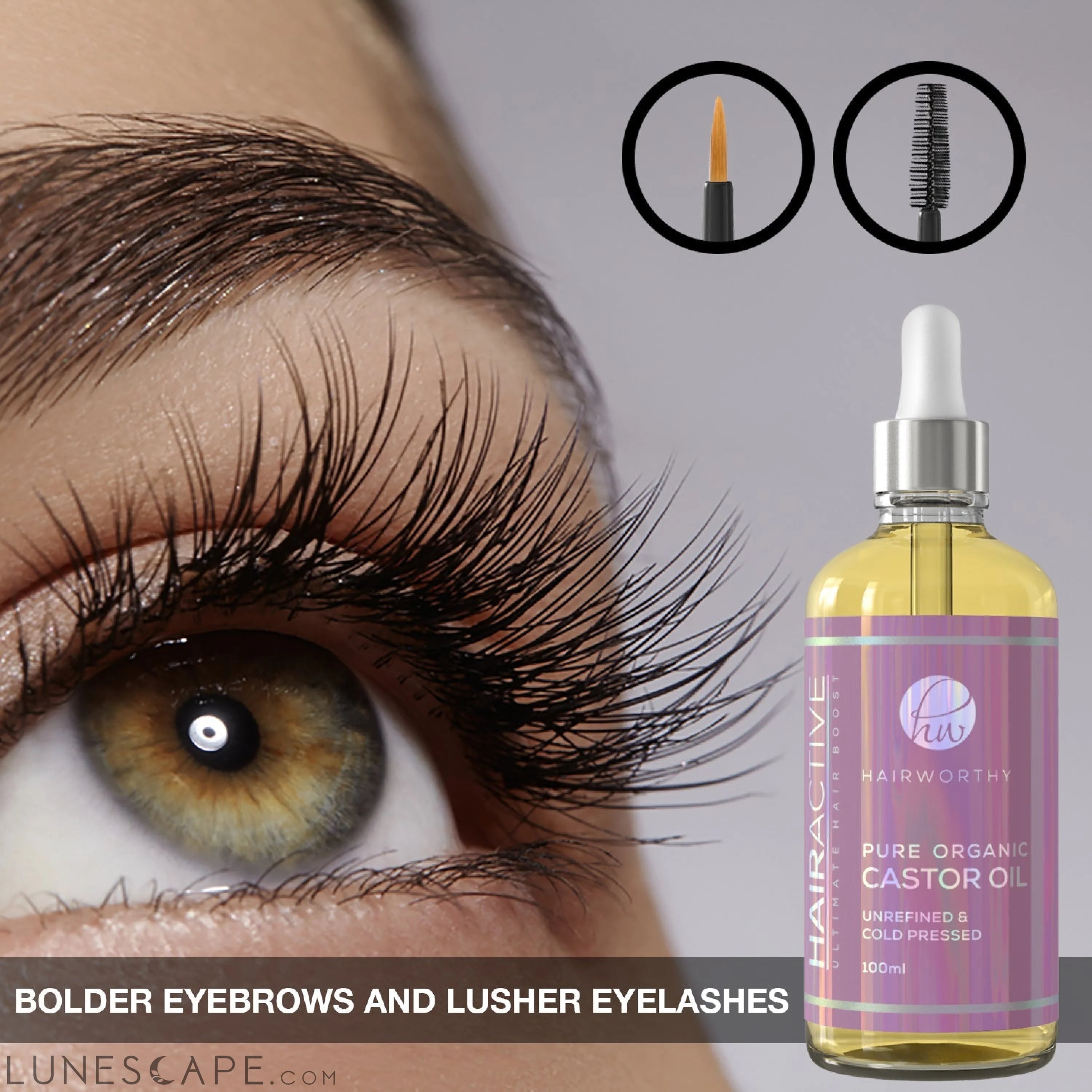 Hairworthy Hairactive Castor oil LUNESCAPE