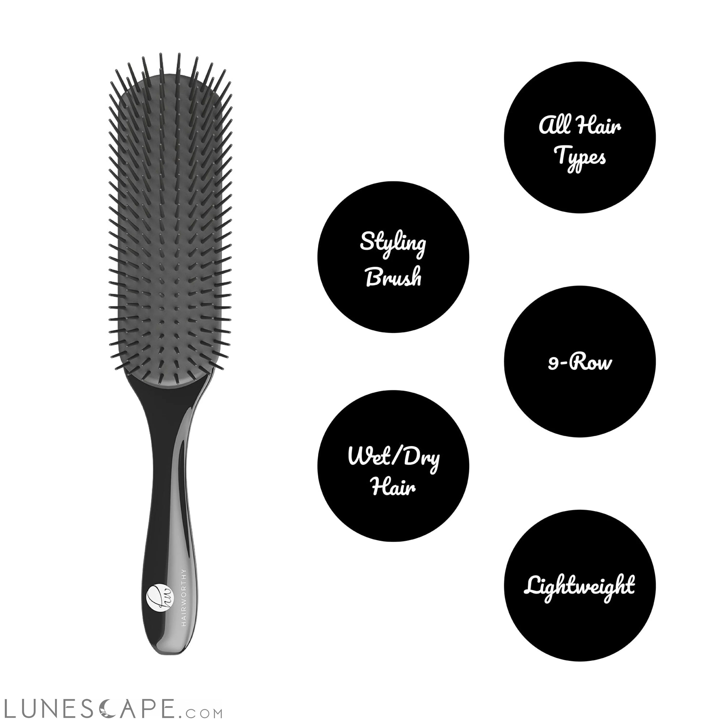 Hairworthy Hairembrace Styling brush LUNESCAPE