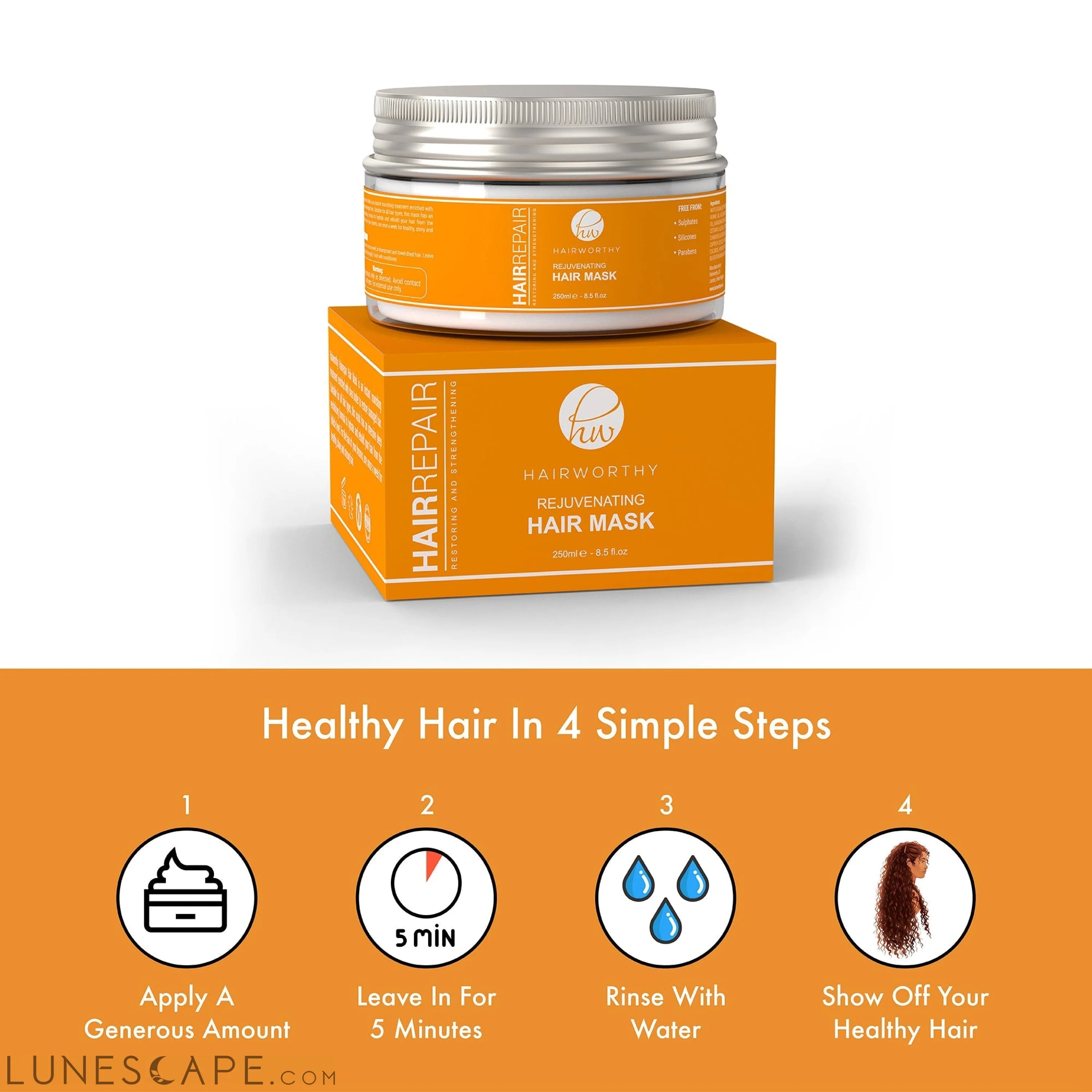 Hairworthy Hairrepair Hair mask LUNESCAPE