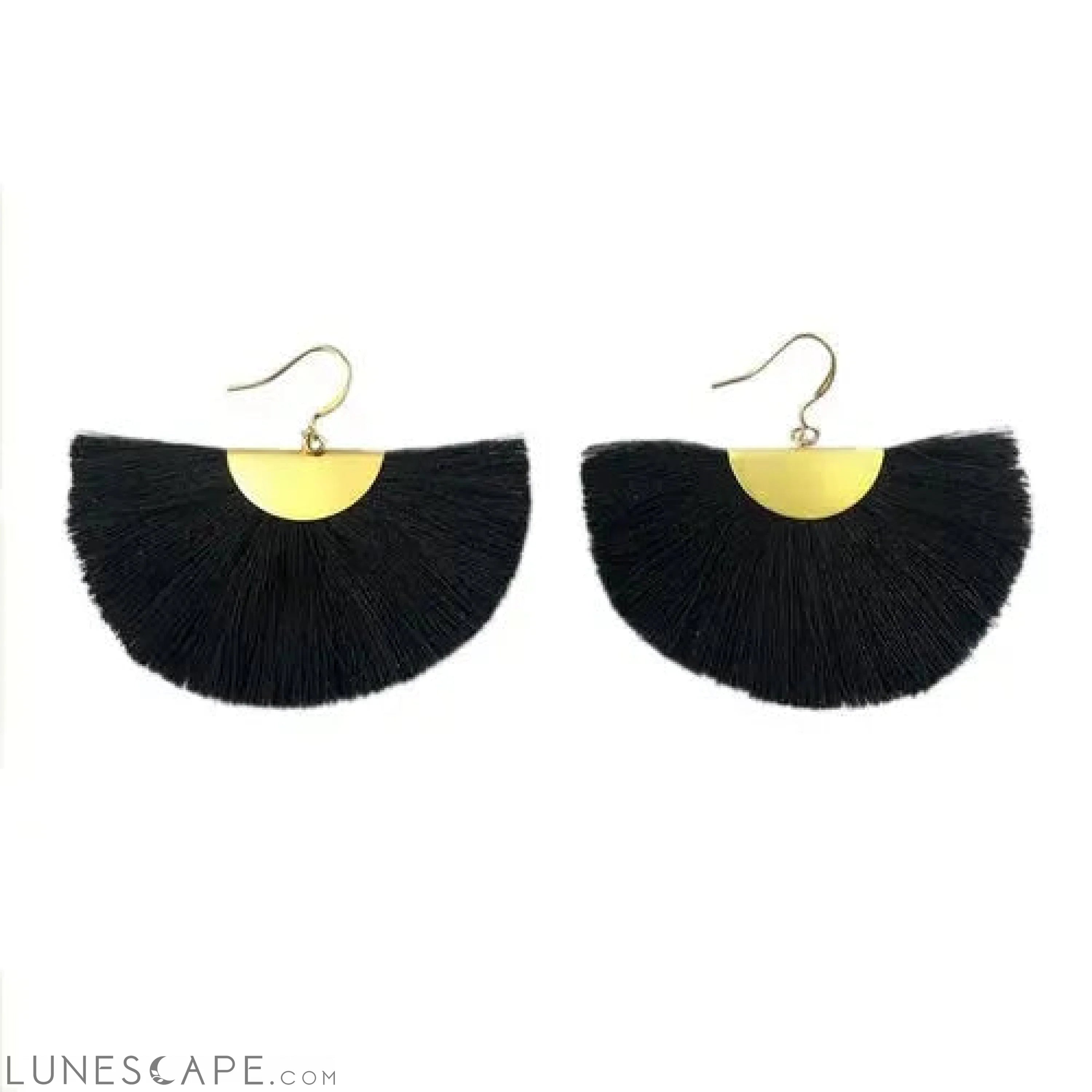 Half Moon Fan Earrings LUNESCAPE