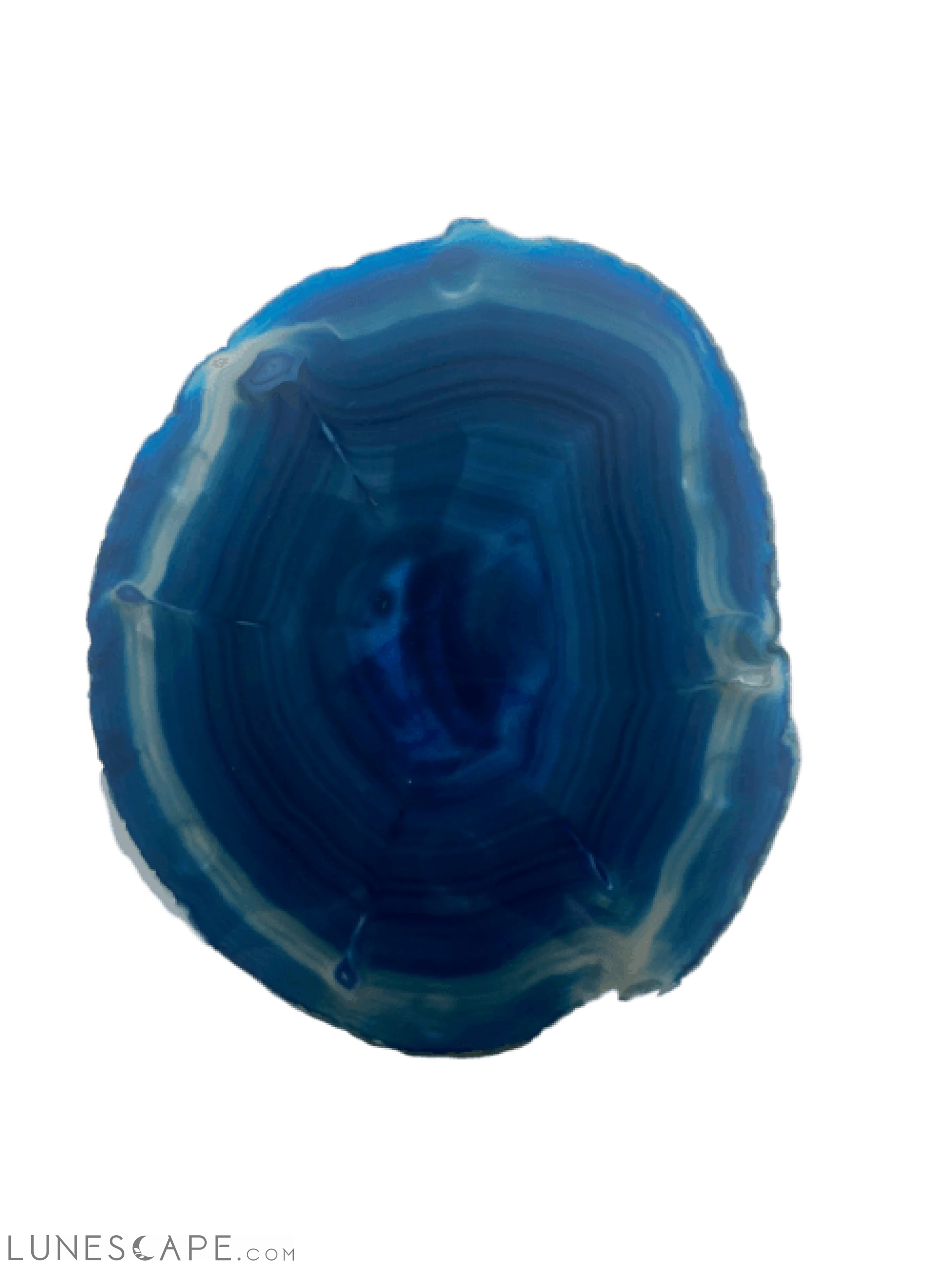 Handcrafted Agate Platter with Natural Trim - Thin LUNESCAPE