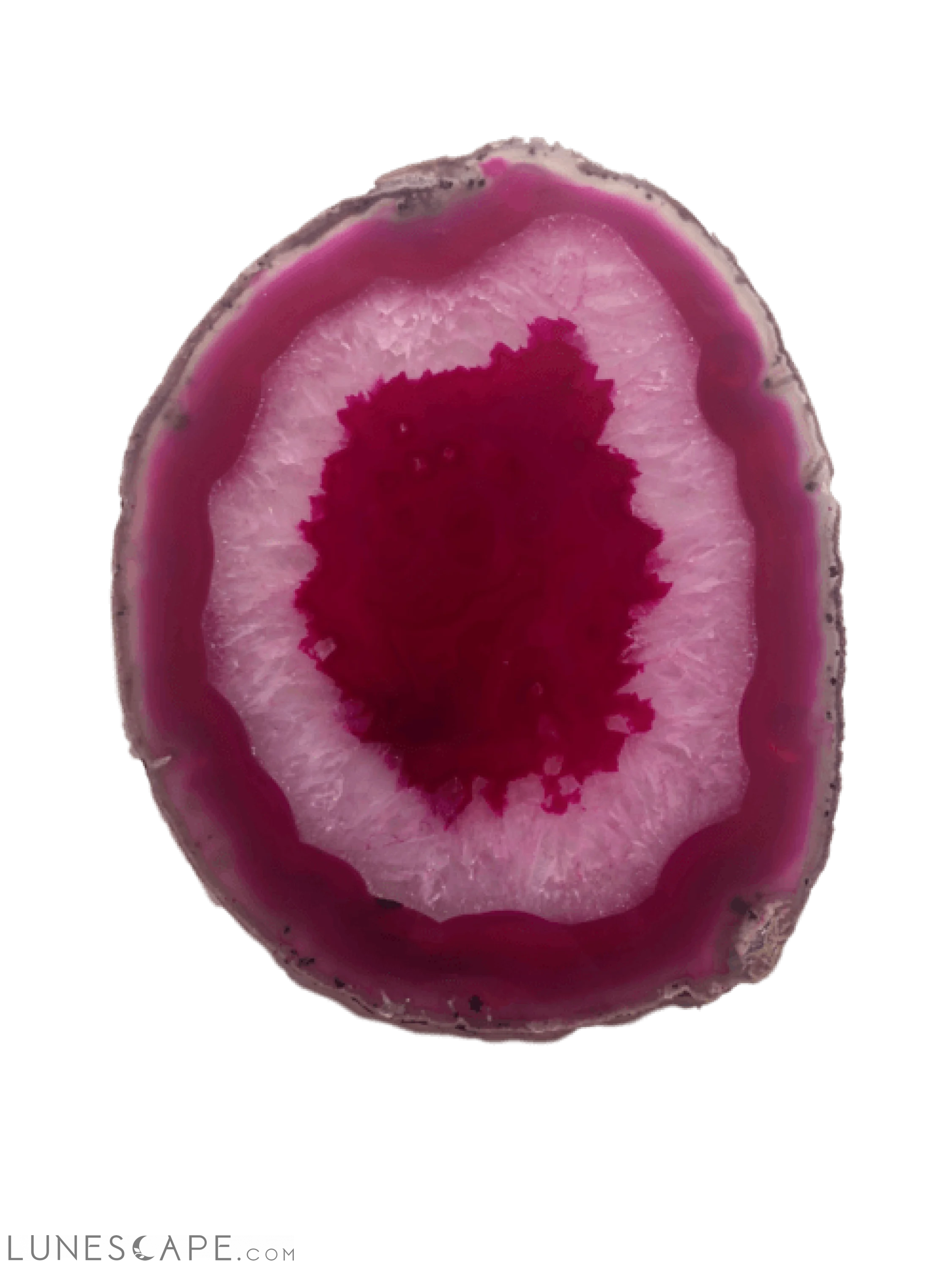 Handcrafted Agate Platter with Natural Trim - Thin LUNESCAPE