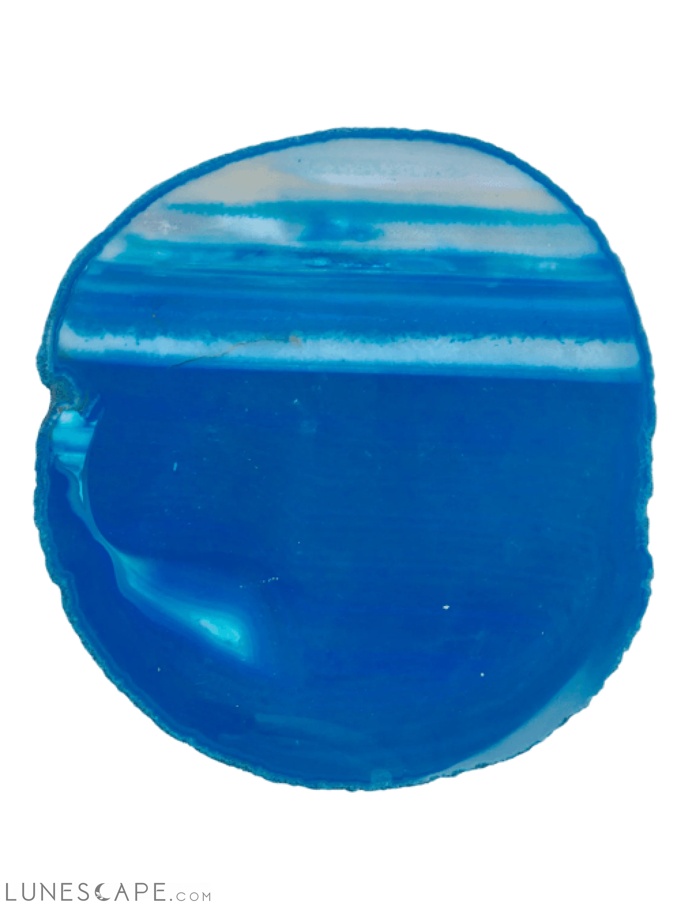Handcrafted Agate Platter with Natural Trim - Thin LUNESCAPE