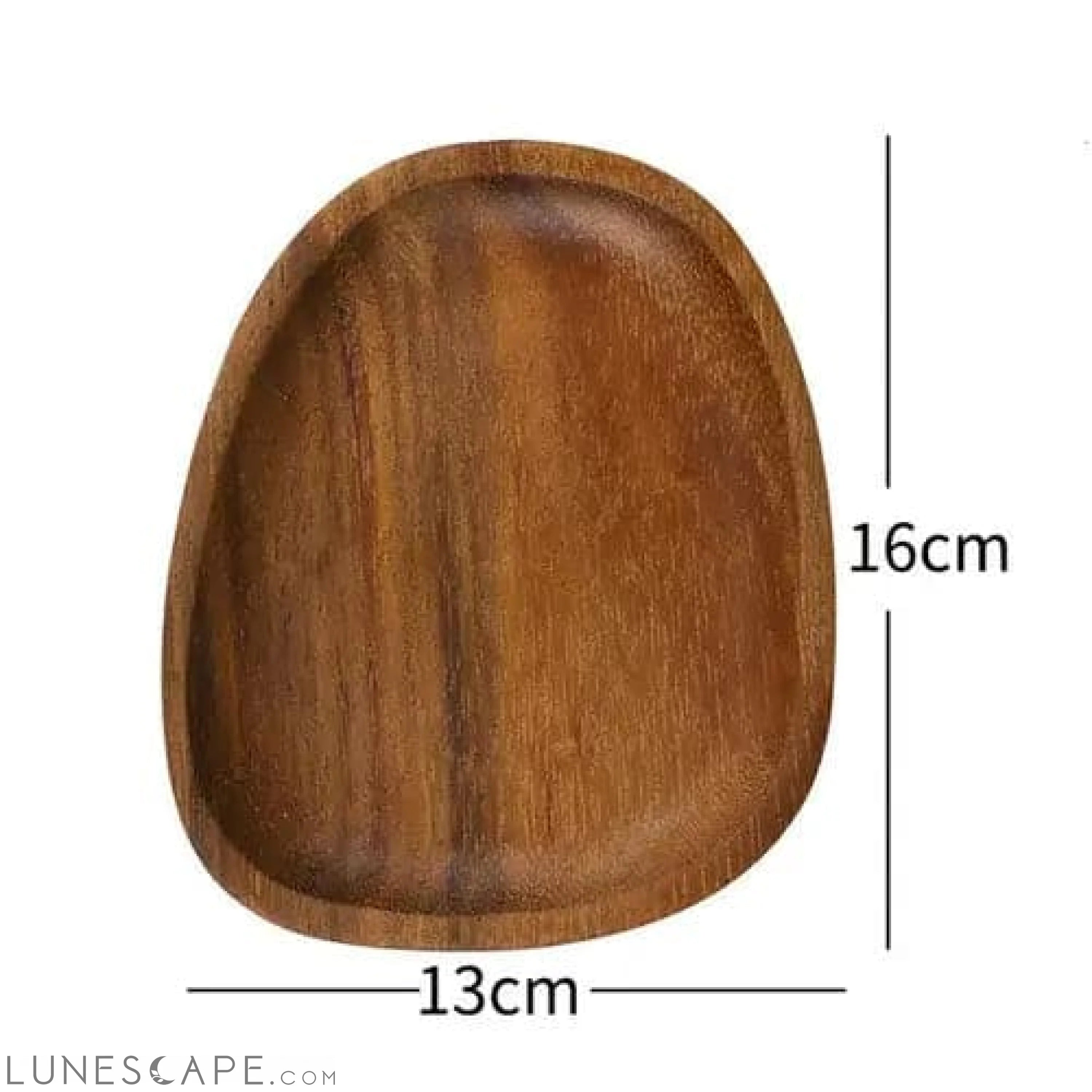 Handcrafted Artisan Wooden Plate LUNESCAPE