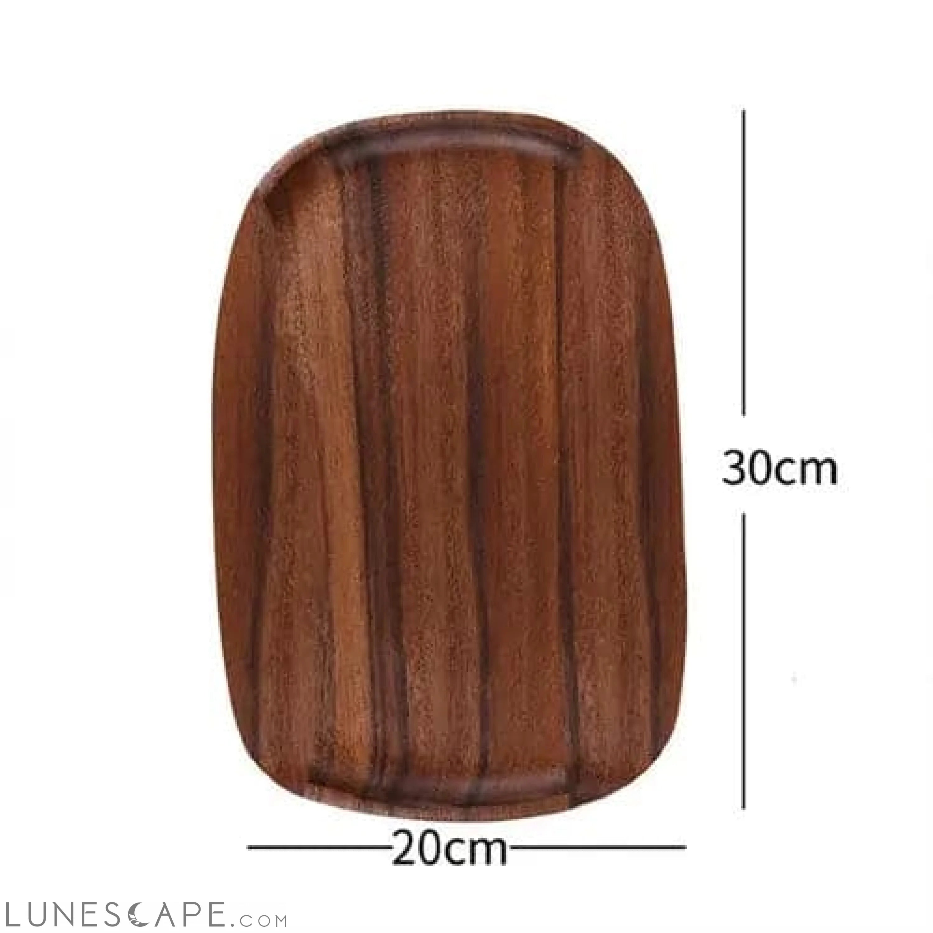 Handcrafted Artisan Wooden Plate LUNESCAPE