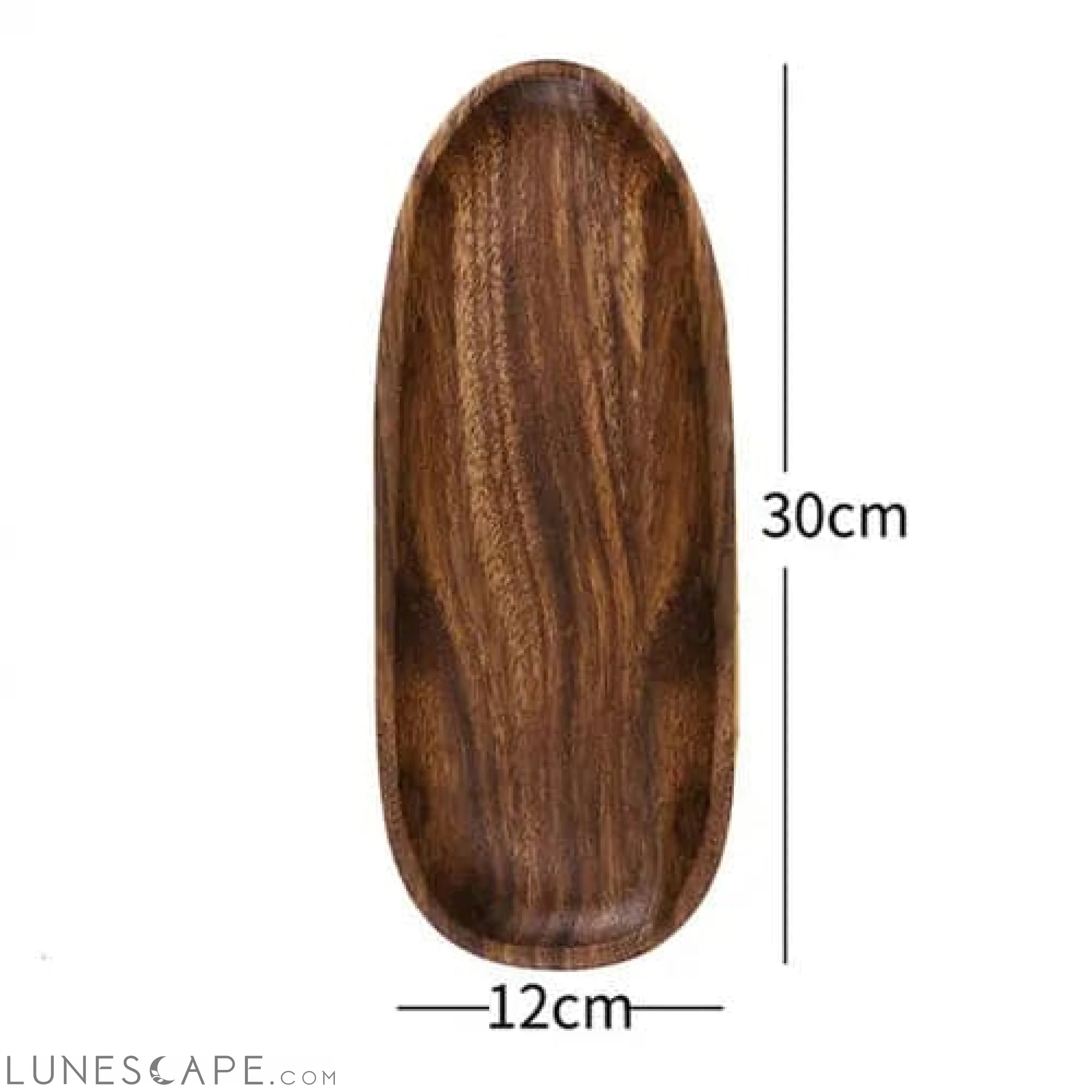 Handcrafted Artisan Wooden Plate LUNESCAPE