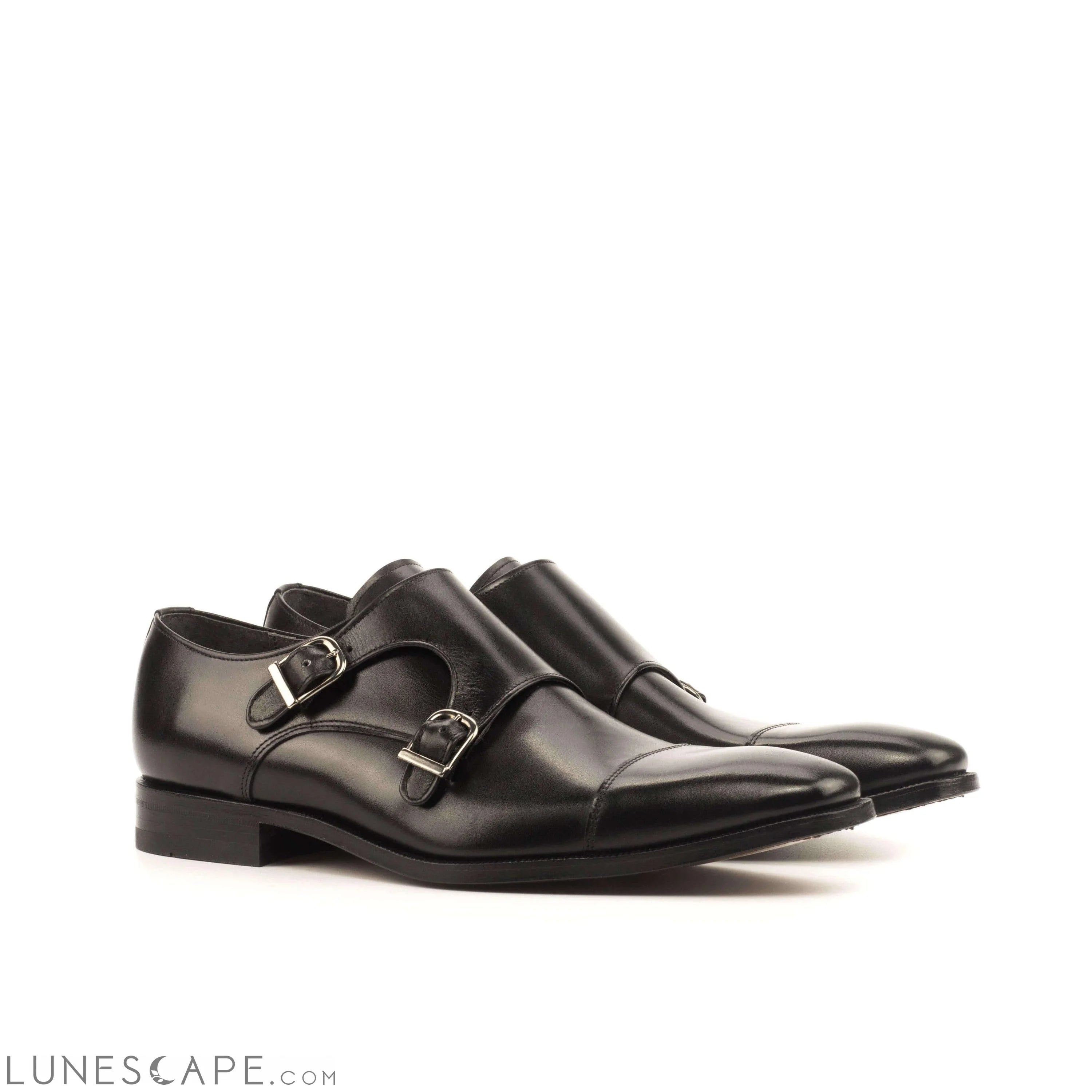 Handcrafted Double Monkstrap Mens Dress Shoe LUNESCAPE