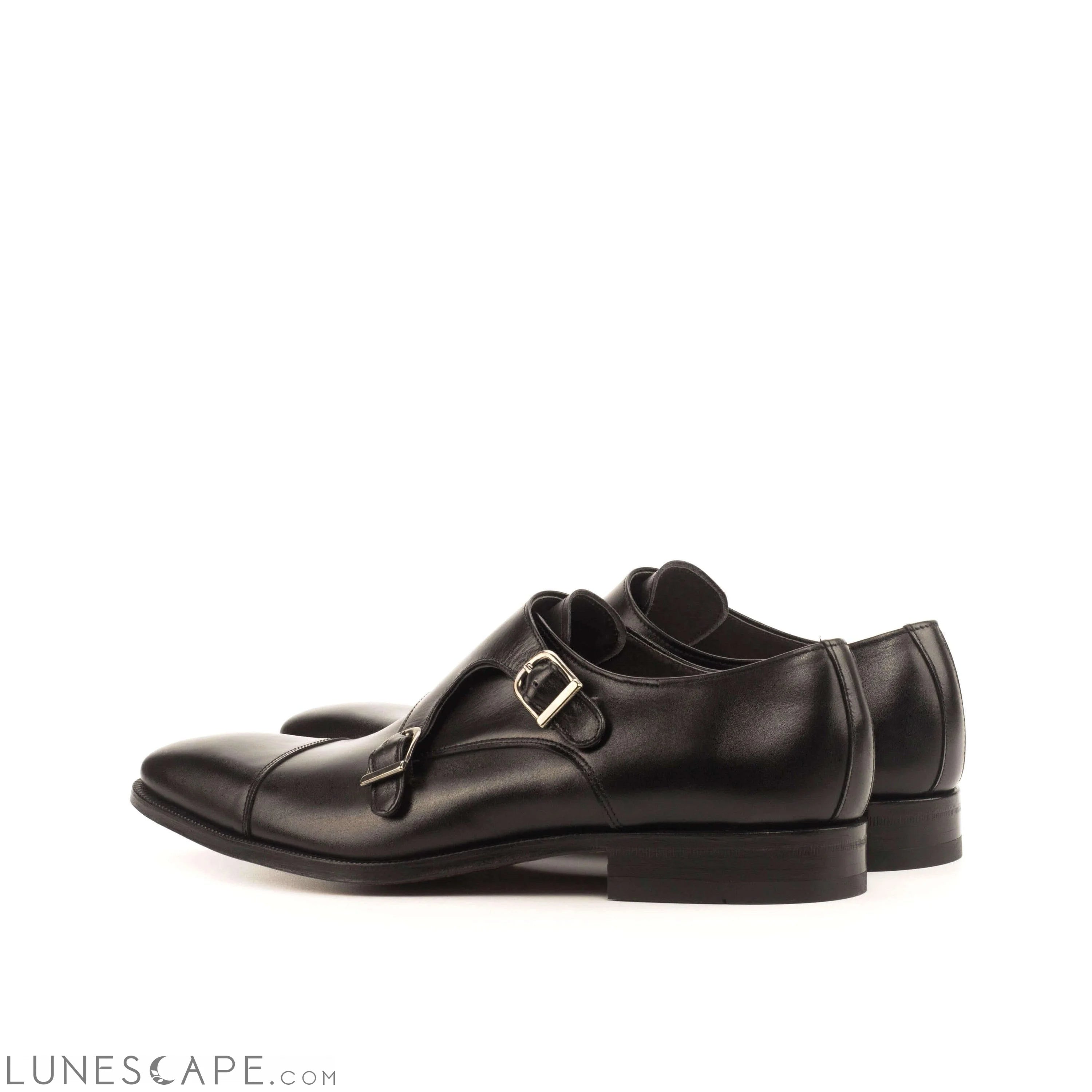 Handcrafted Double Monkstrap Mens Dress Shoe LUNESCAPE