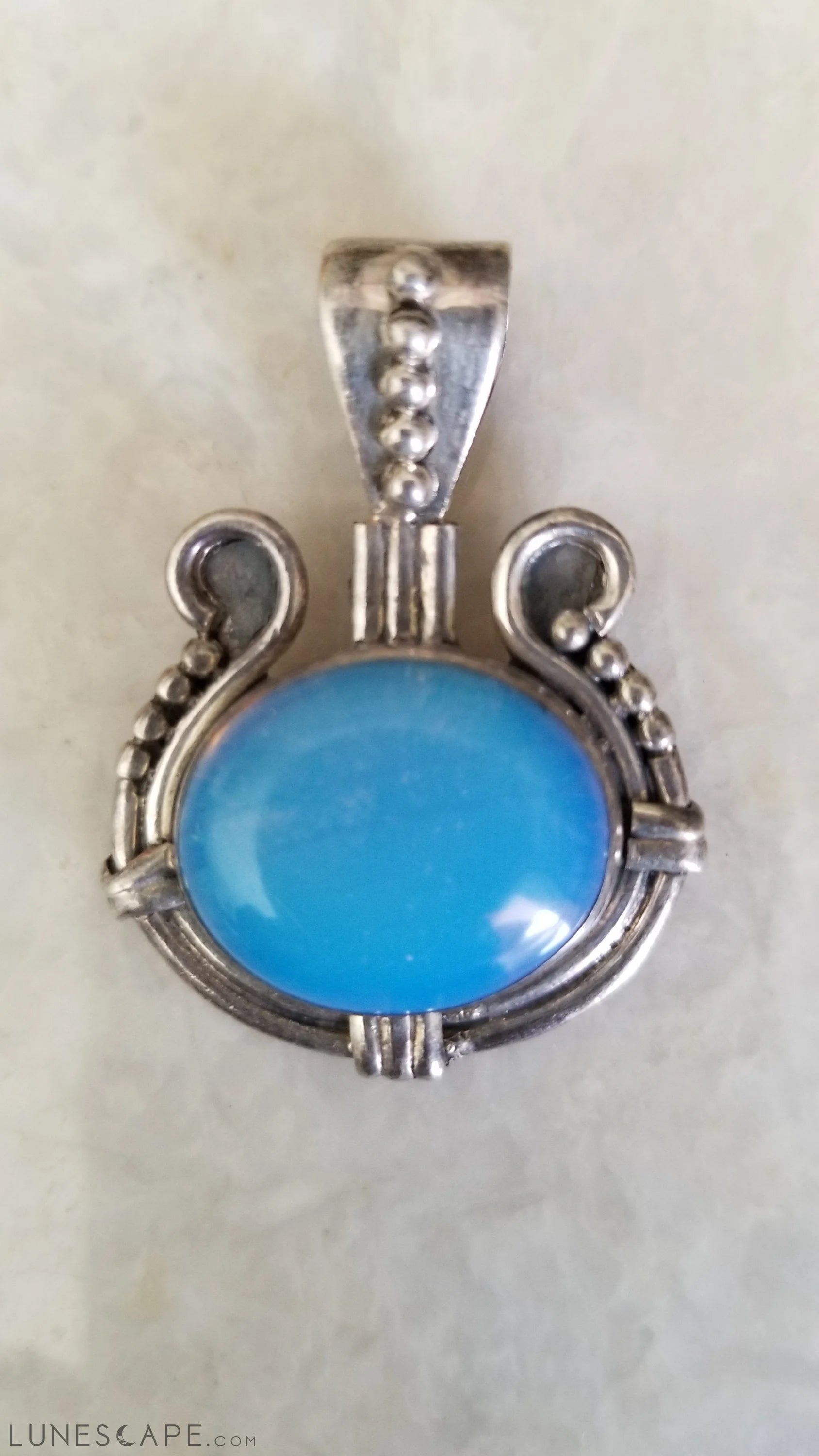 Handcrafted Silver Pendant Gift for Mothers Day LUNESCAPE
