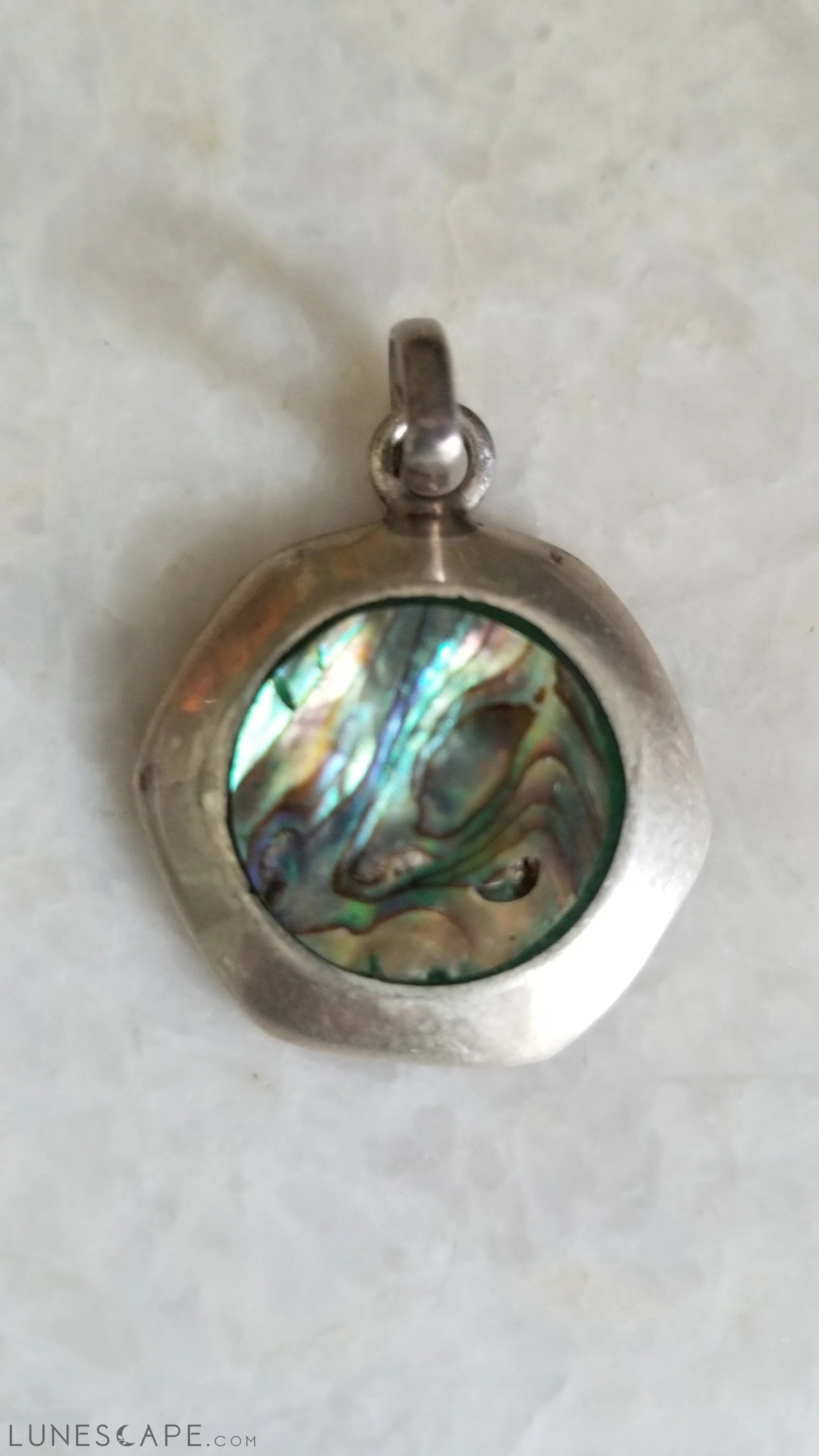 Handcrafted Silver Pendant Gift for Mothers Day LUNESCAPE
