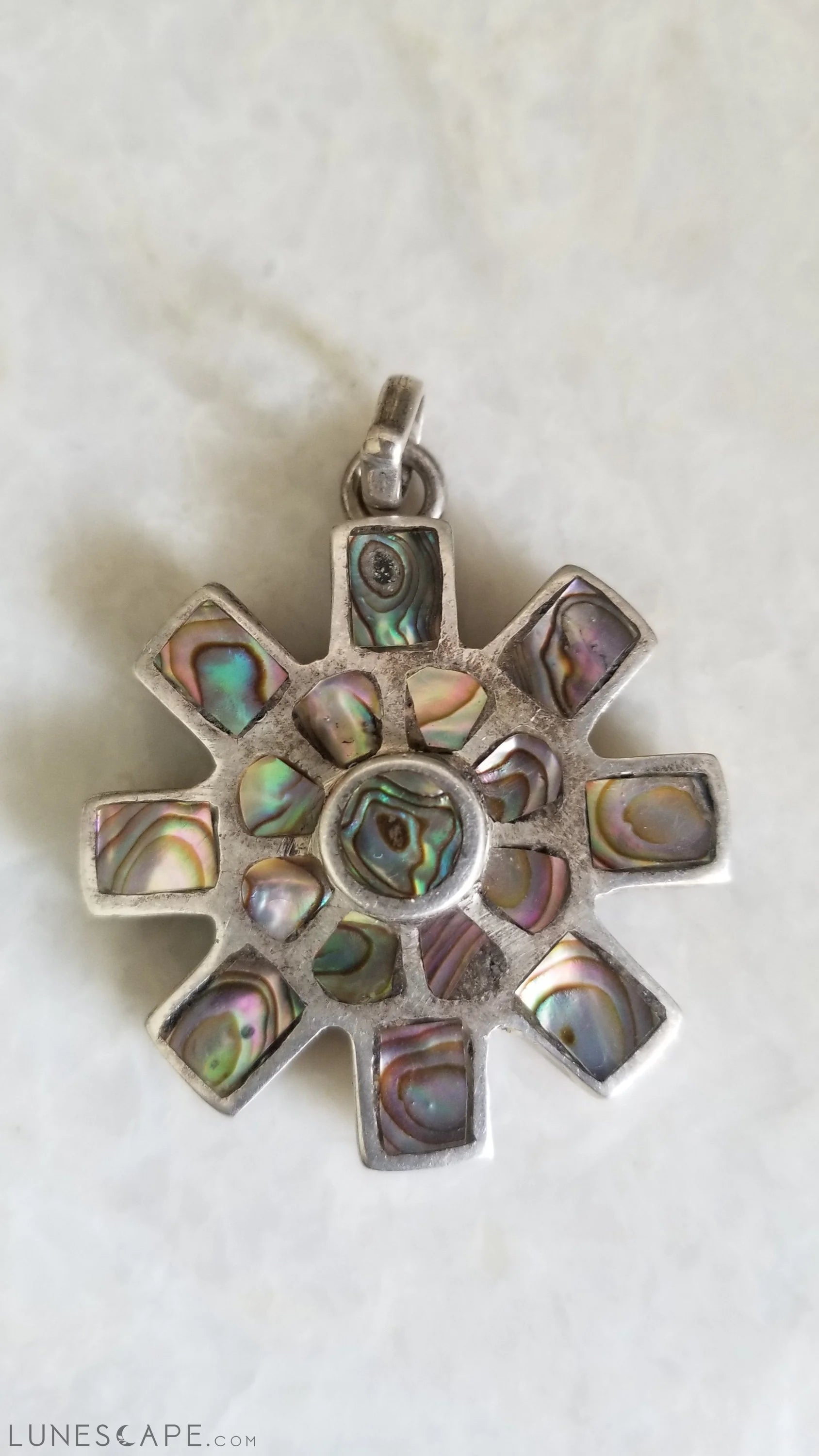 Handcrafted Silver Pendant Gift for Mothers Day LUNESCAPE