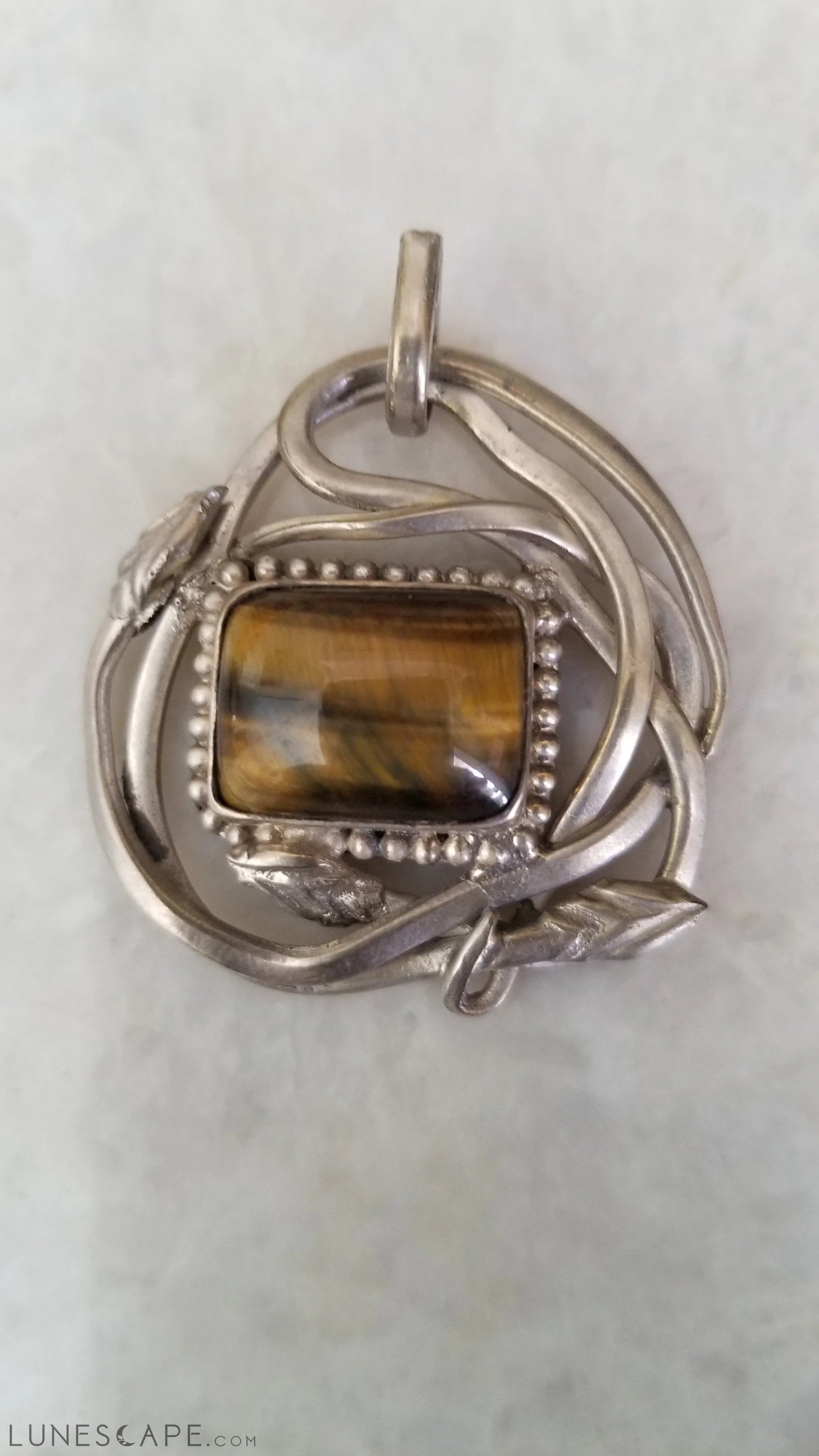 Handcrafted Silver Pendant Gift for Mothers Day LUNESCAPE