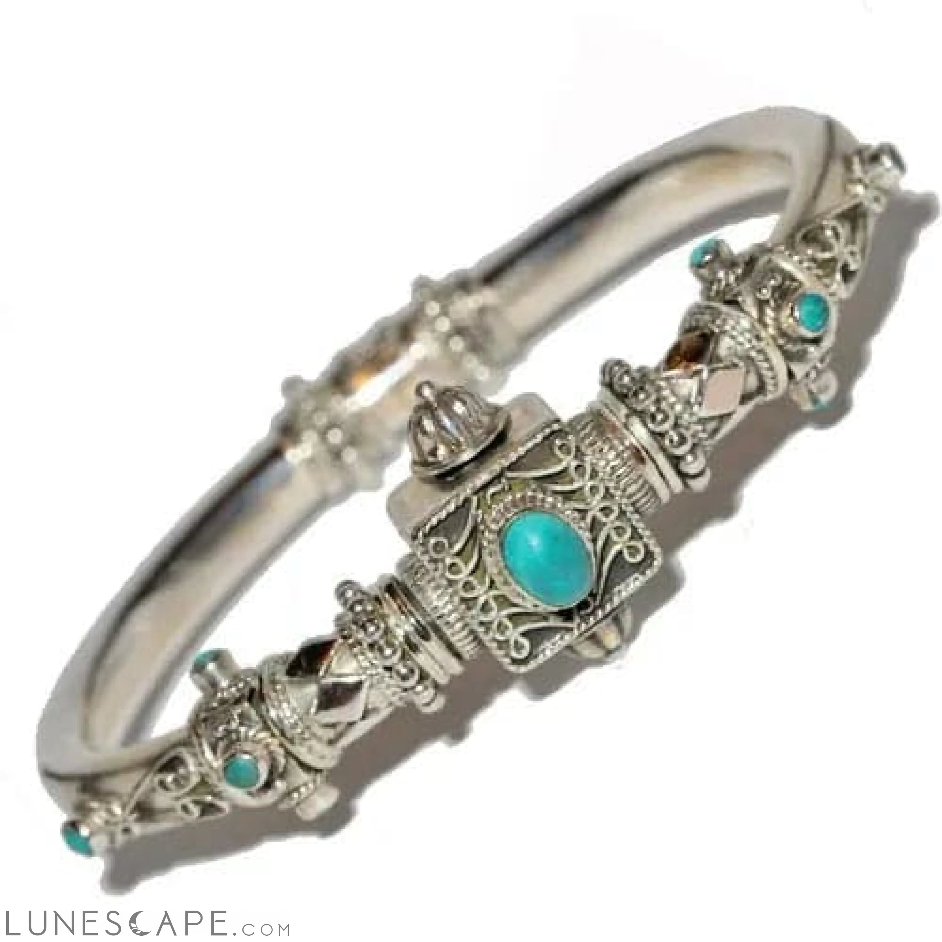 Handcrafted Turquoise Bracelet - Sterling SilverĀ LUNESCAPE