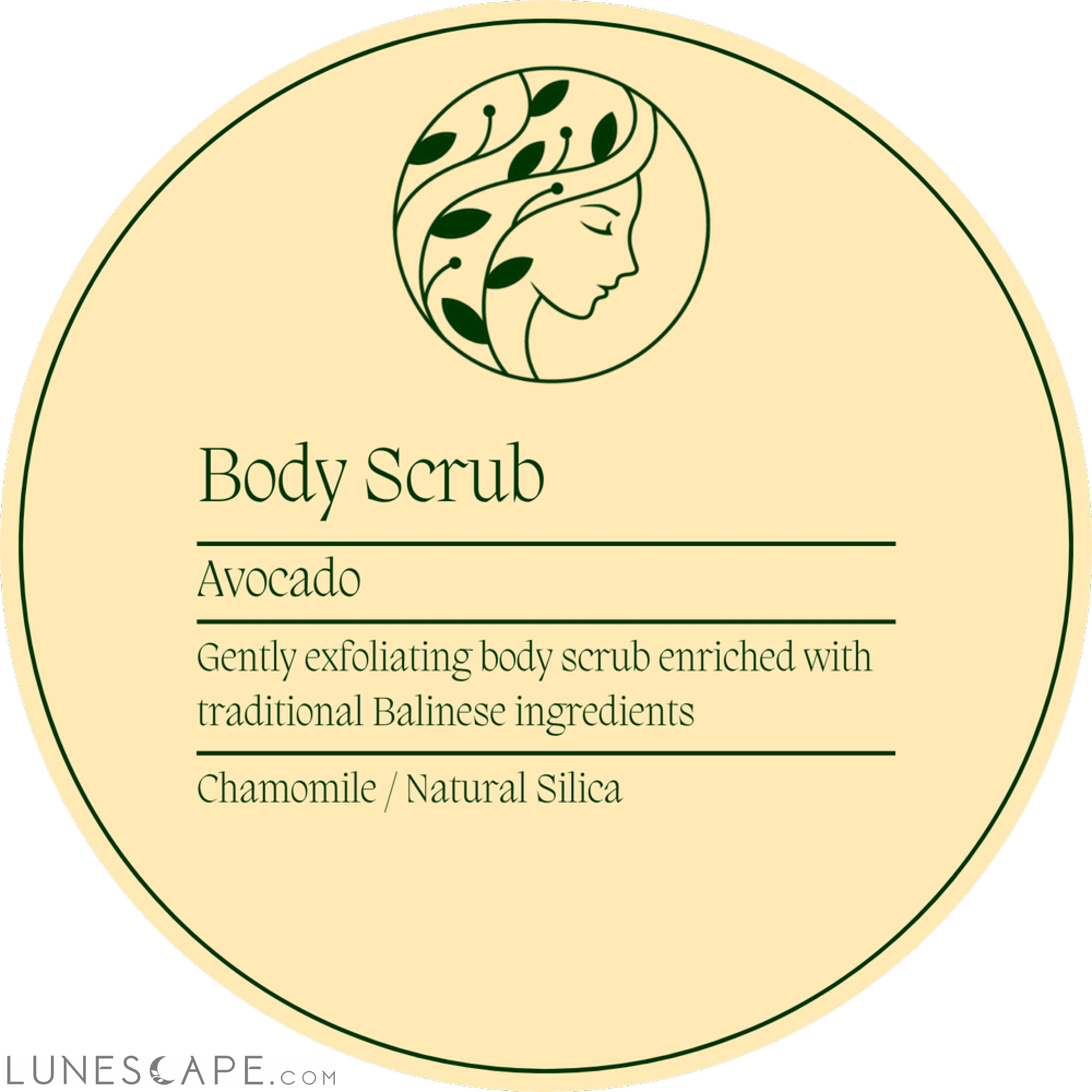 Handmade Balinese Exfoliating Body Scrub (Vegan Options) 80gm LUNESCAPE