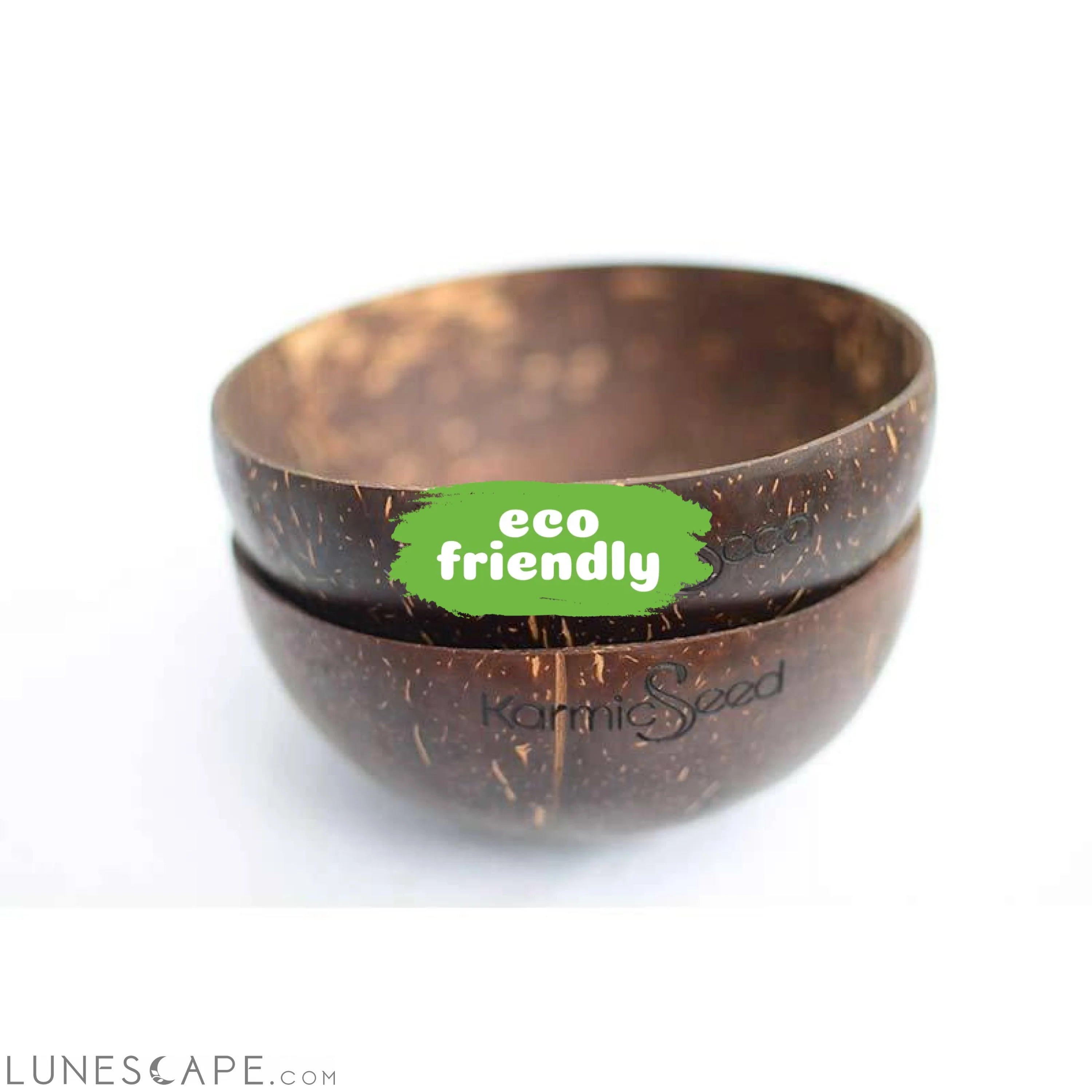 Handmade Coconut Bowls - Set of 4 LUNESCAPE