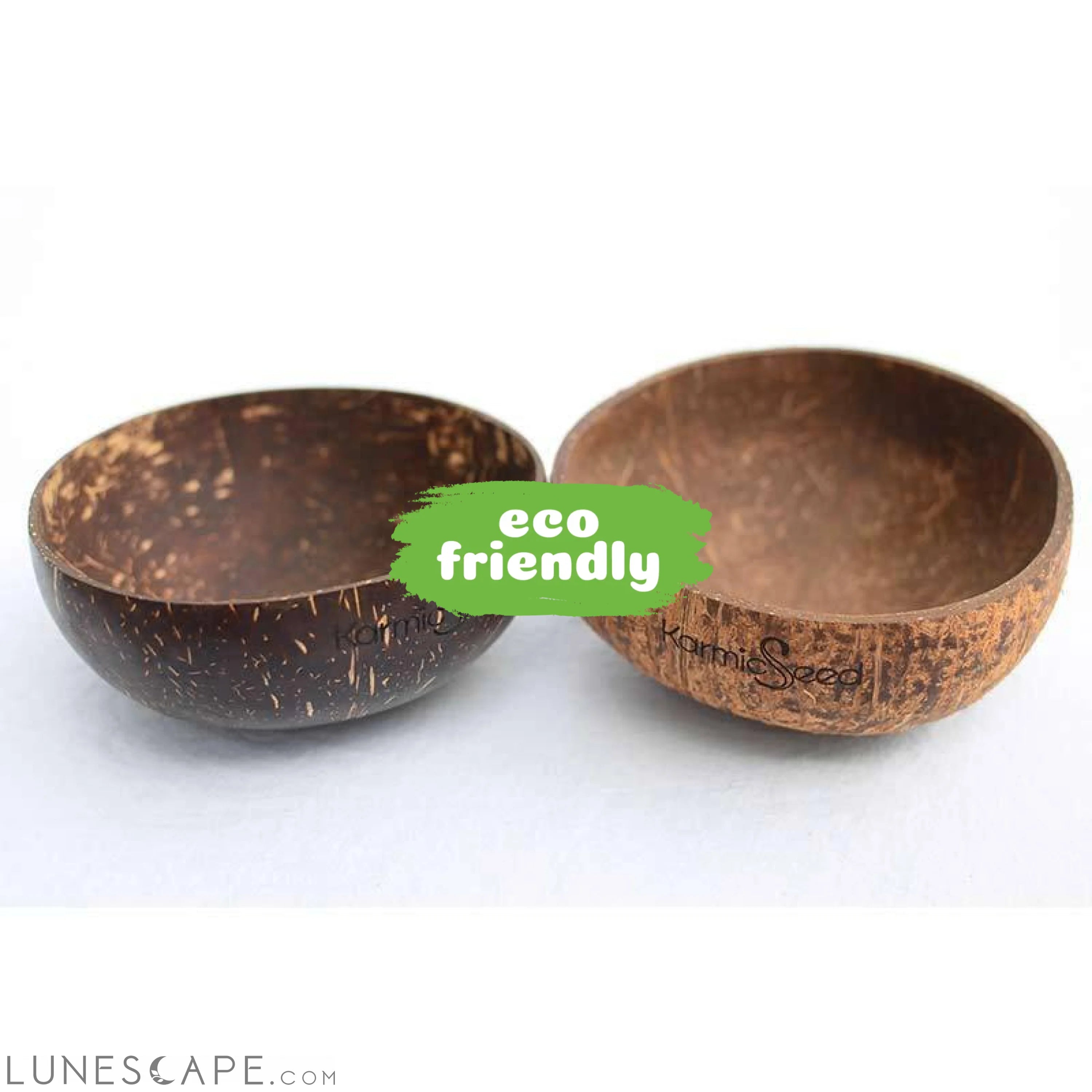 Handmade Coconut Bowls - Set of 4 LUNESCAPE