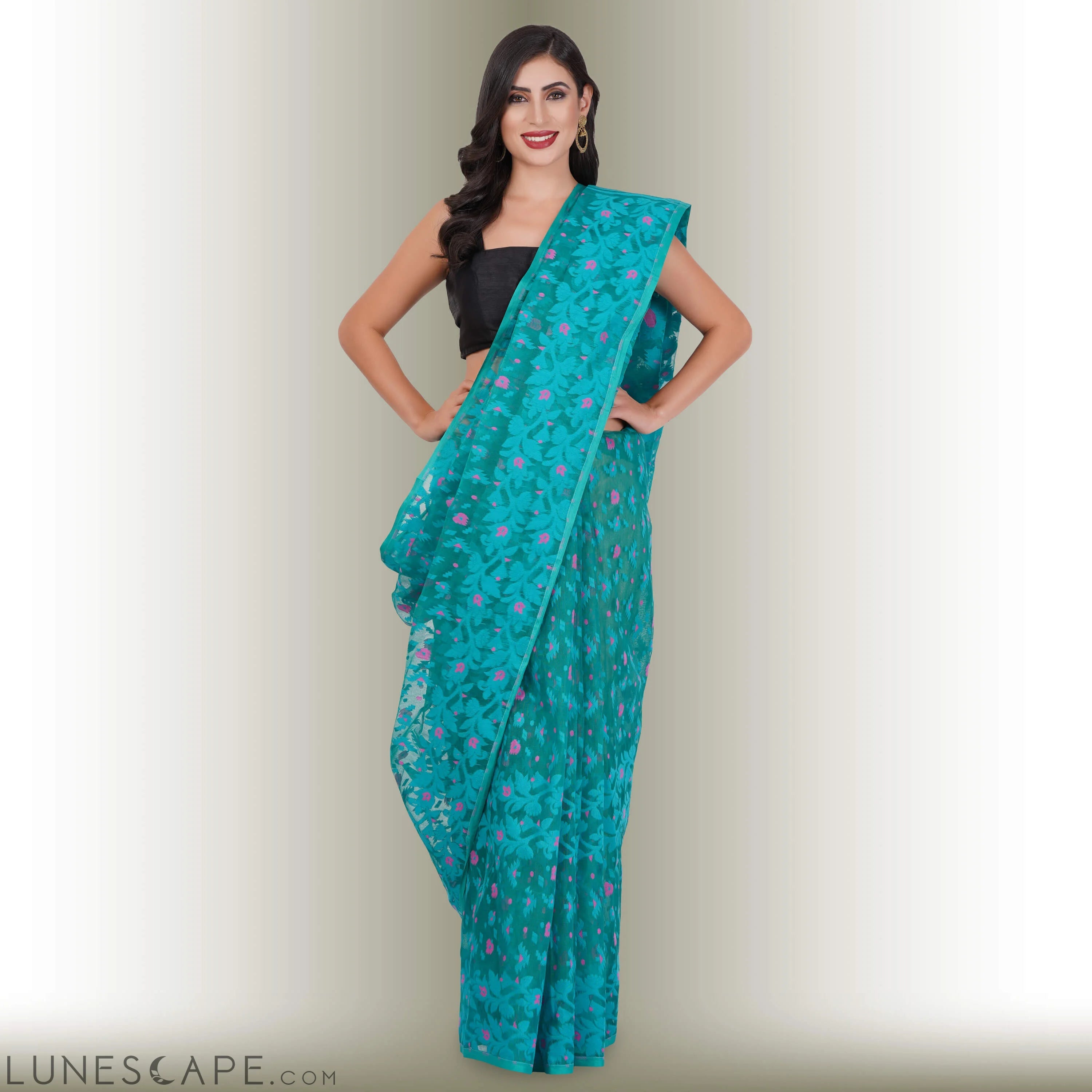 Handmade Jamdani Cotton Sarees LUNESCAPE