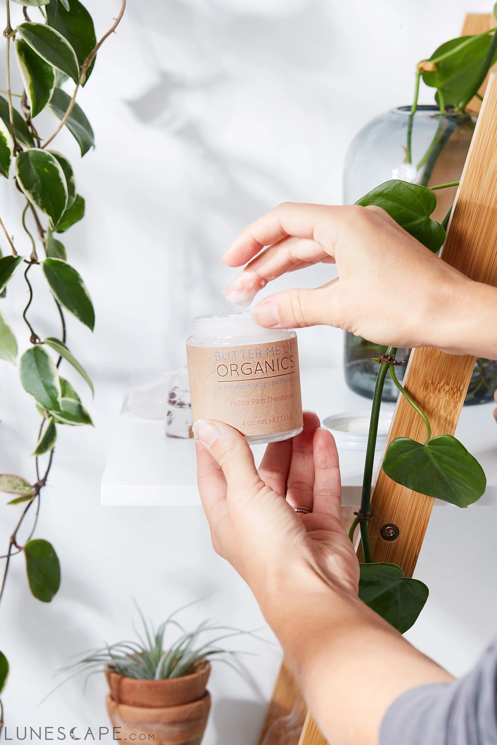 Handmade Organic Deodorant Polite Pitts LUNESCAPE