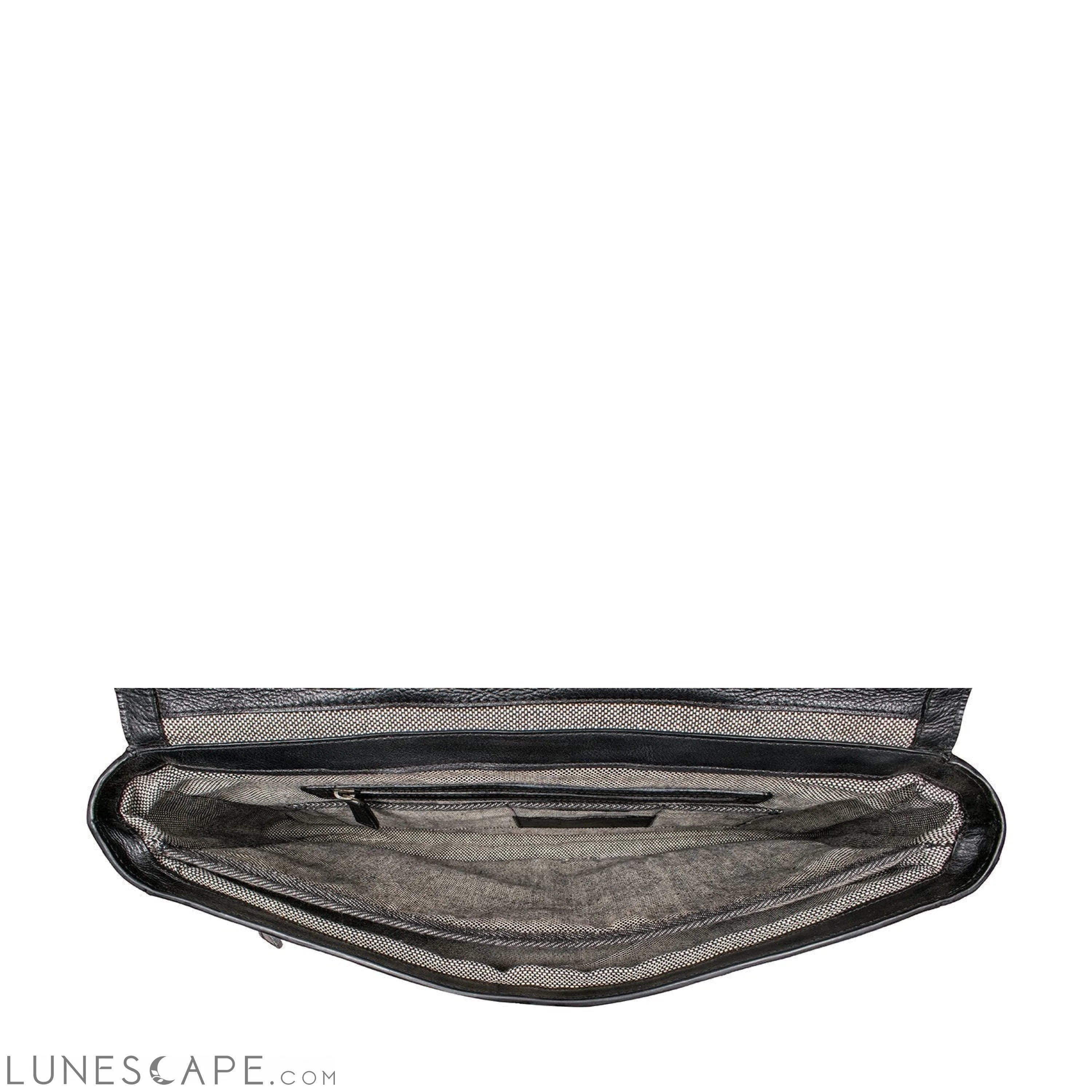 Hawkins Leather 15" Laptop Compatible Briefcase Work Bag LUNESCAPE