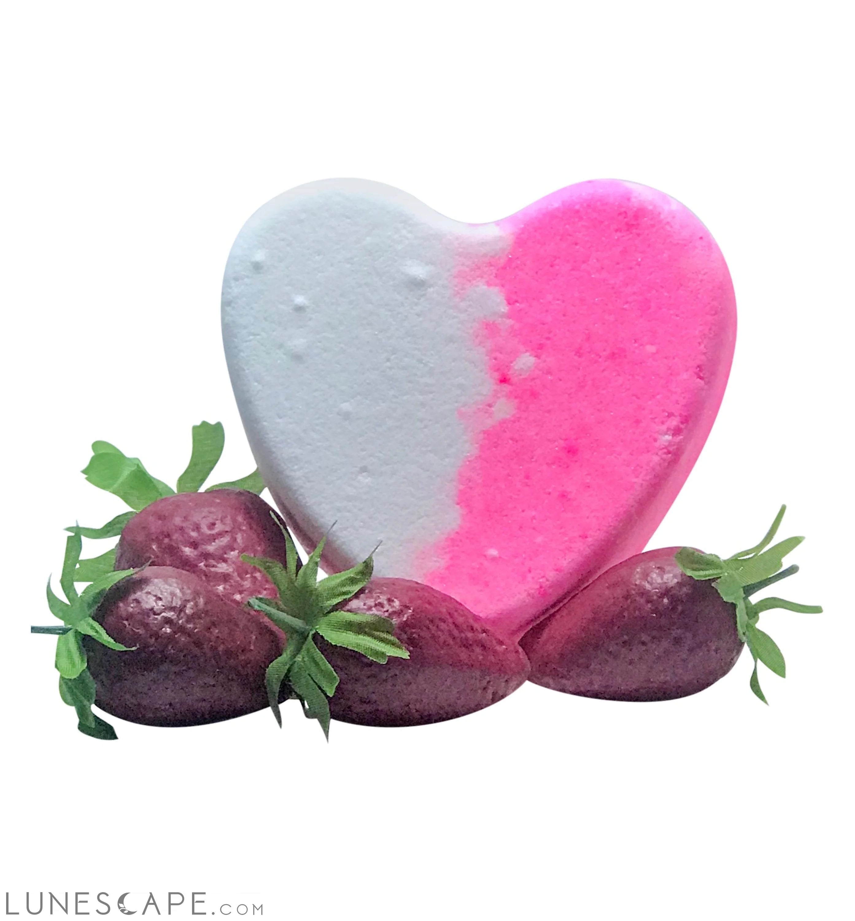 Heartbreaker Heart Valentines Bath Bomb -Strawberry Kiwi LUNESCAPE