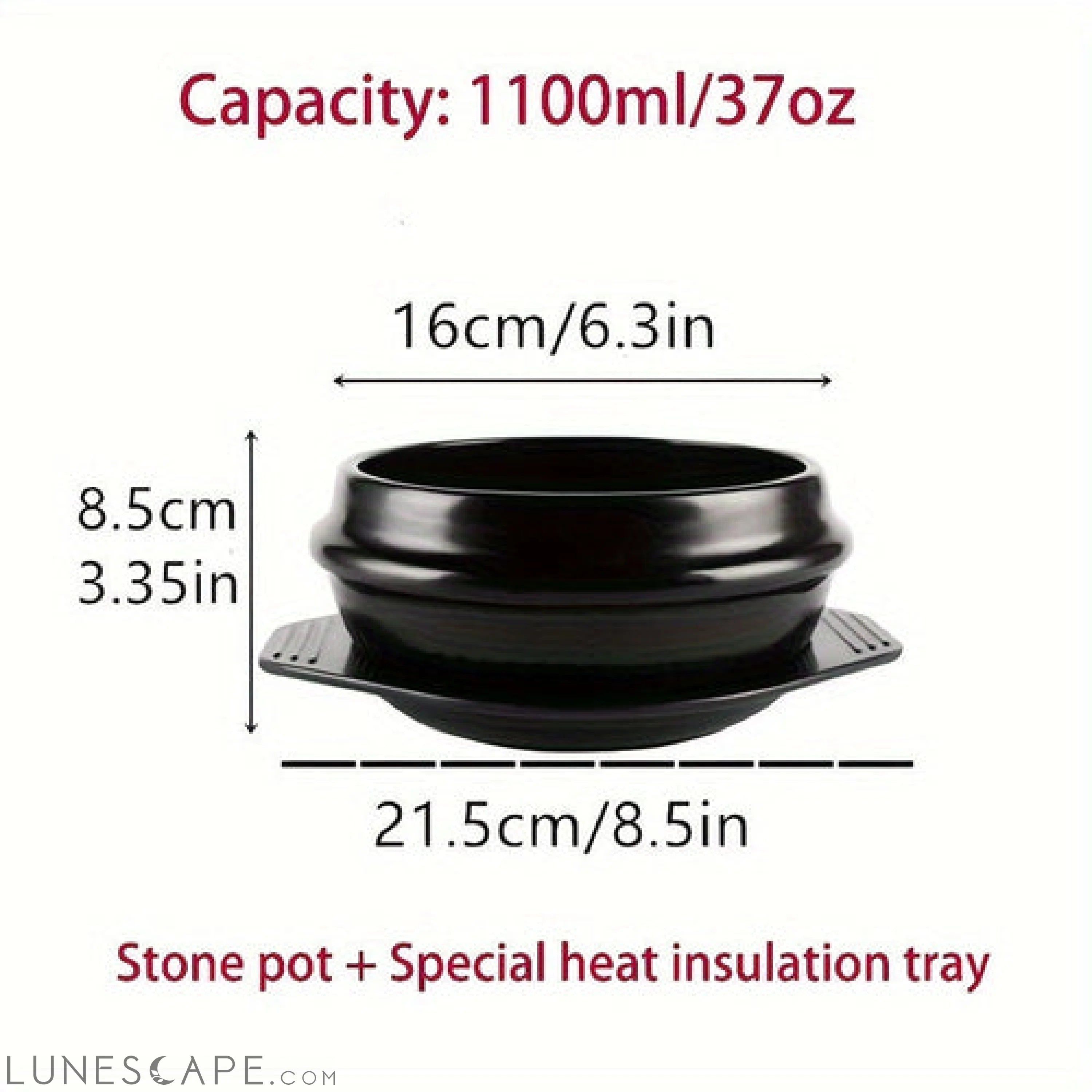 Heat Resistant Ceramic Rice Bowl LUNESCAPE