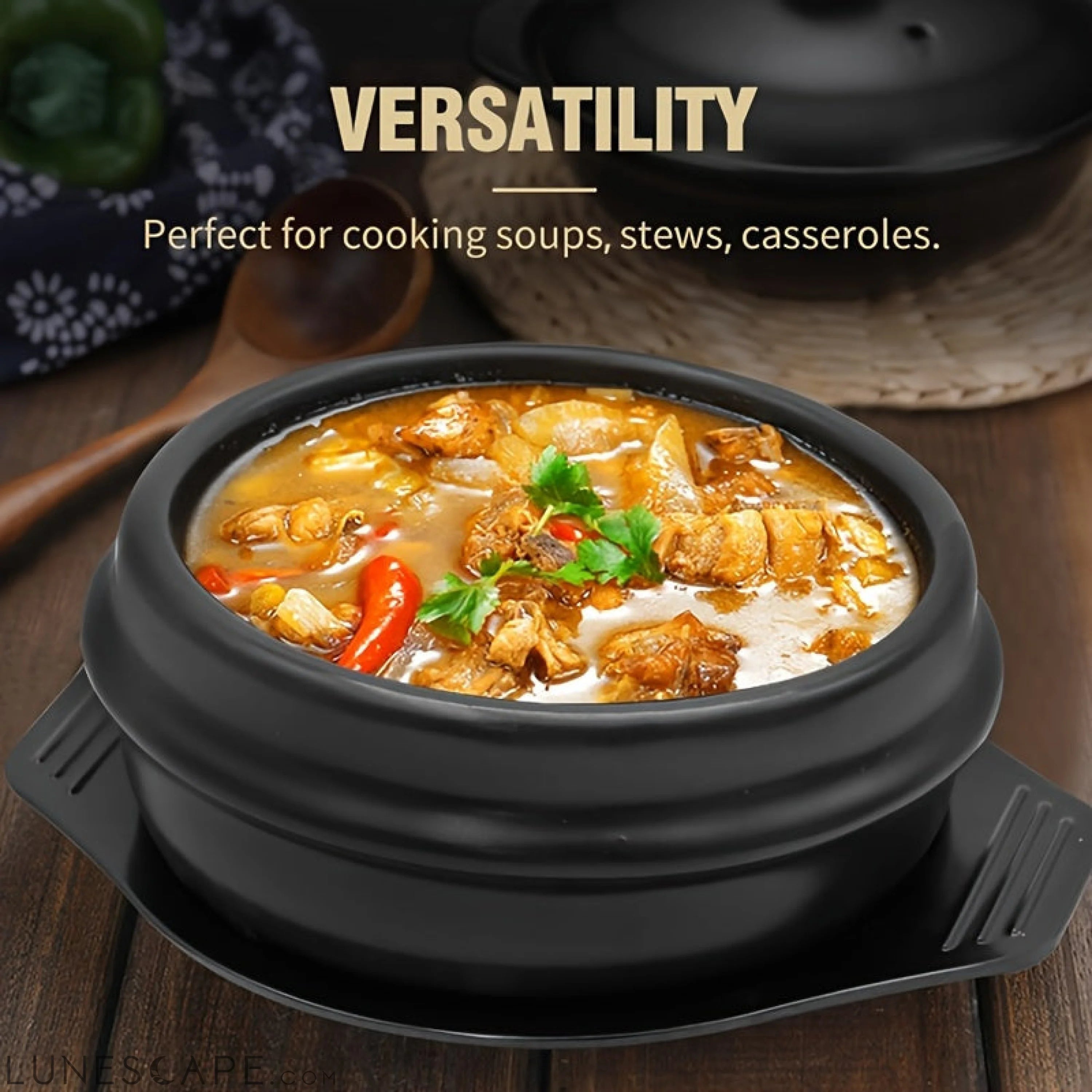 Heat Resistant Ceramic Rice Bowl LUNESCAPE