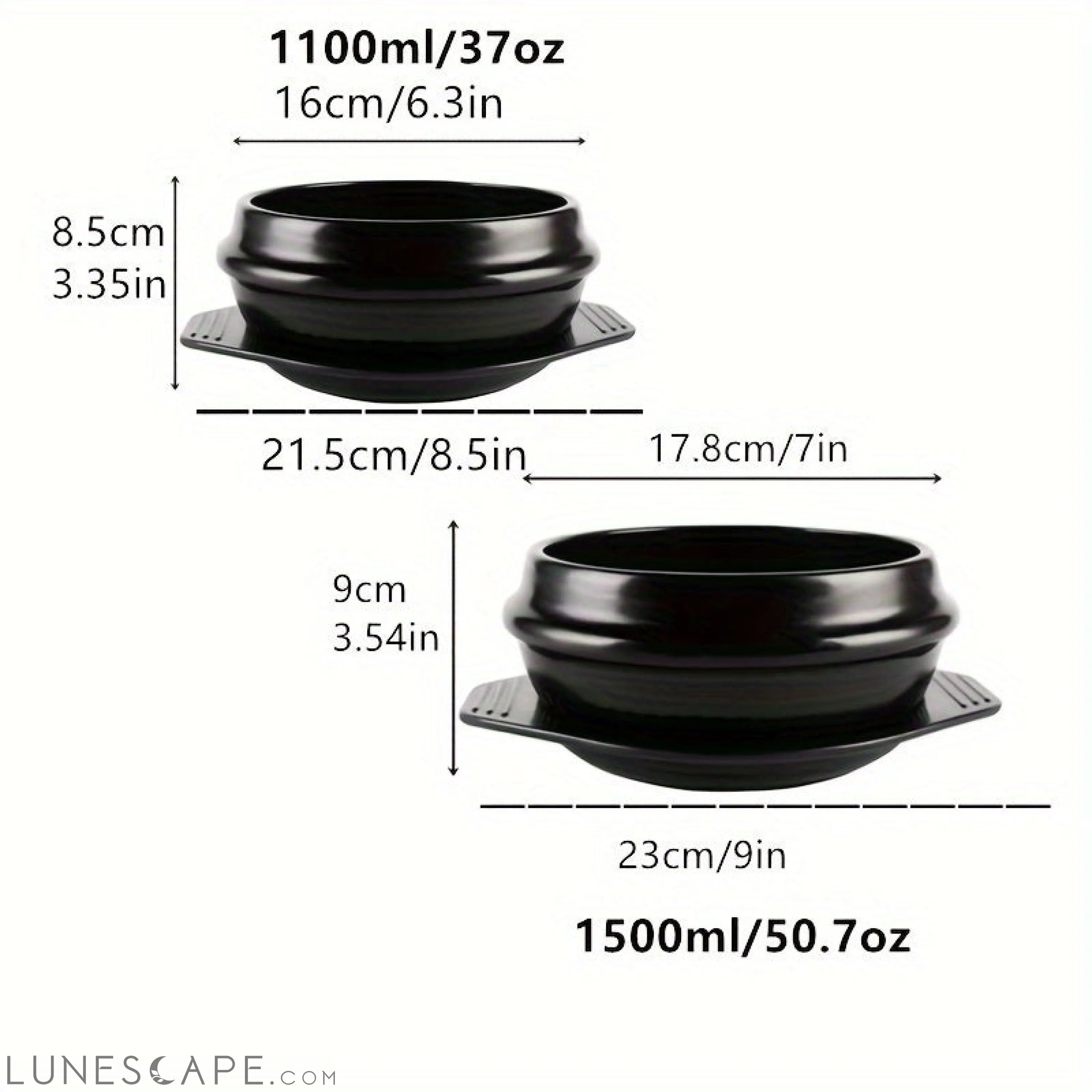 Heat Resistant Ceramic Rice Bowl LUNESCAPE
