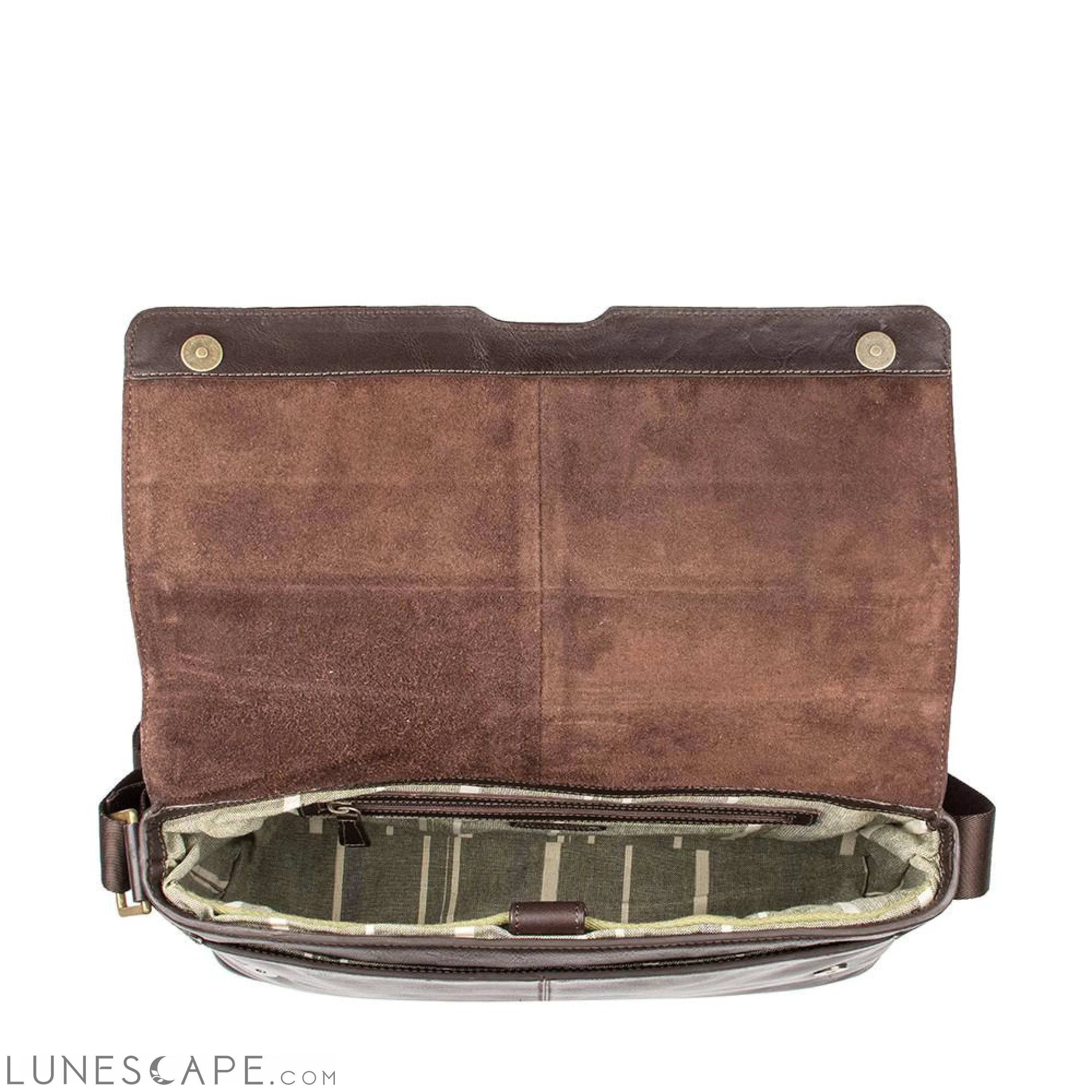 Helvellyn Medium Leather Messenger LUNESCAPE
