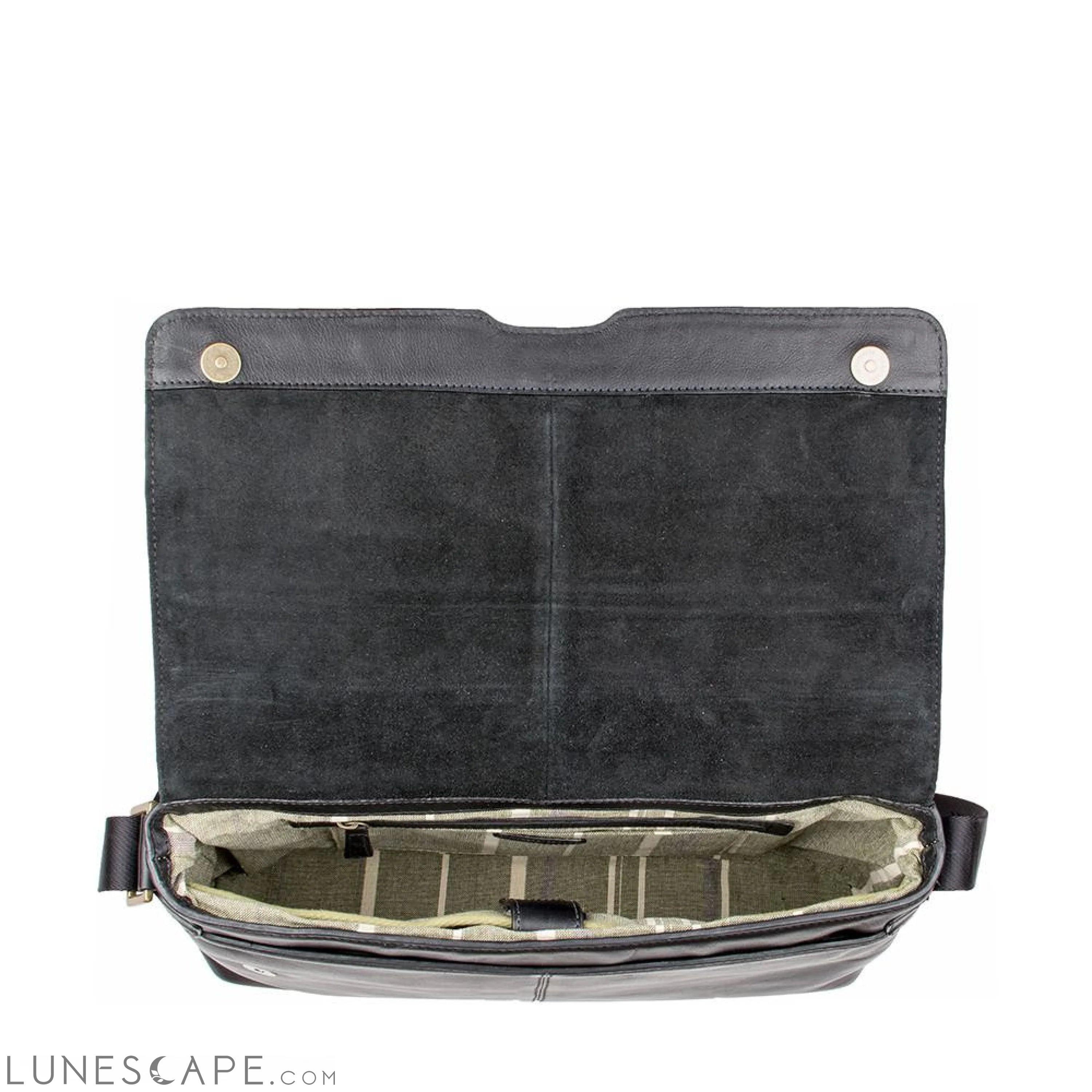 Helvellyn Medium Leather Messenger LUNESCAPE