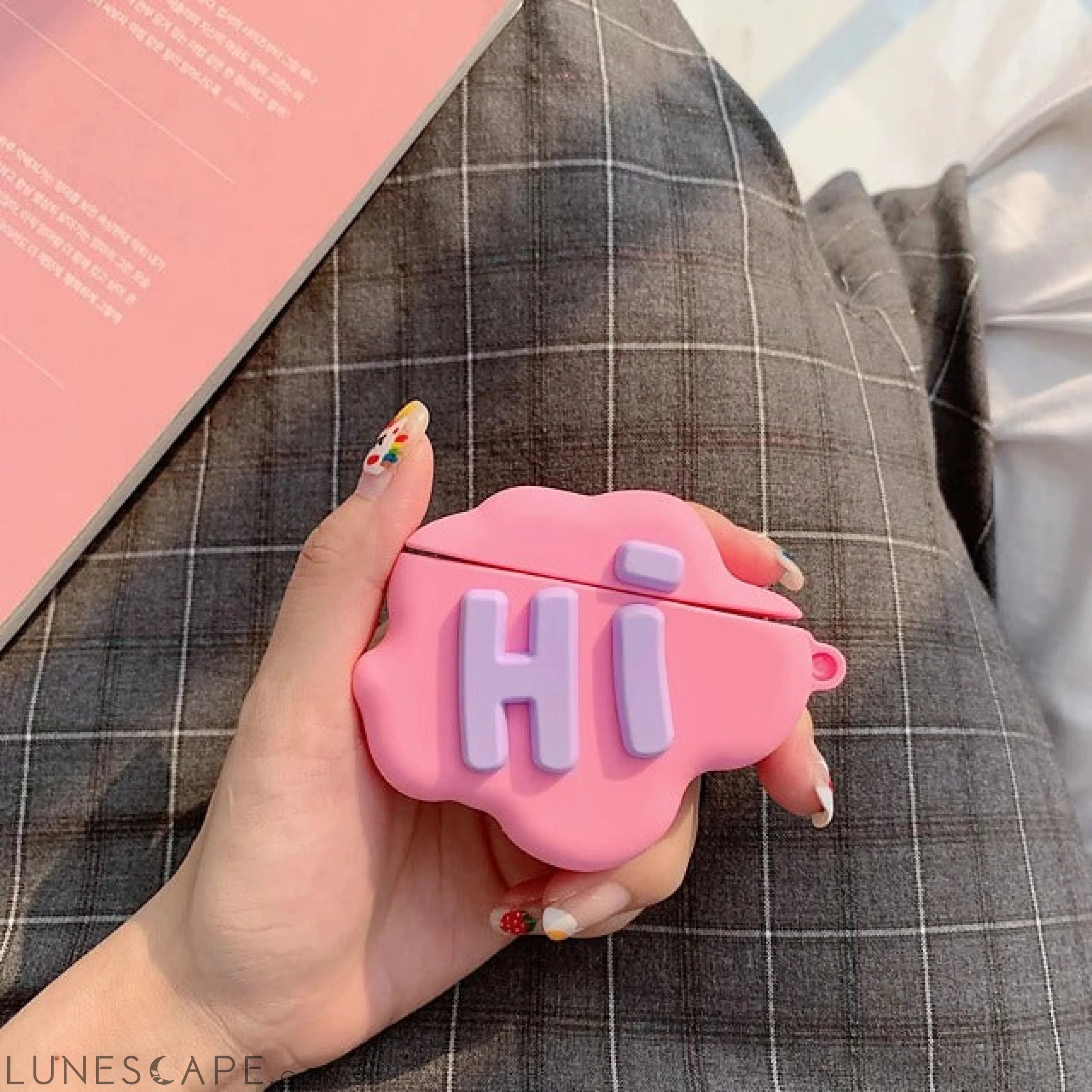 Hi Cute Cloud Case Bye Cloud Headphone Case LUNESCAPE